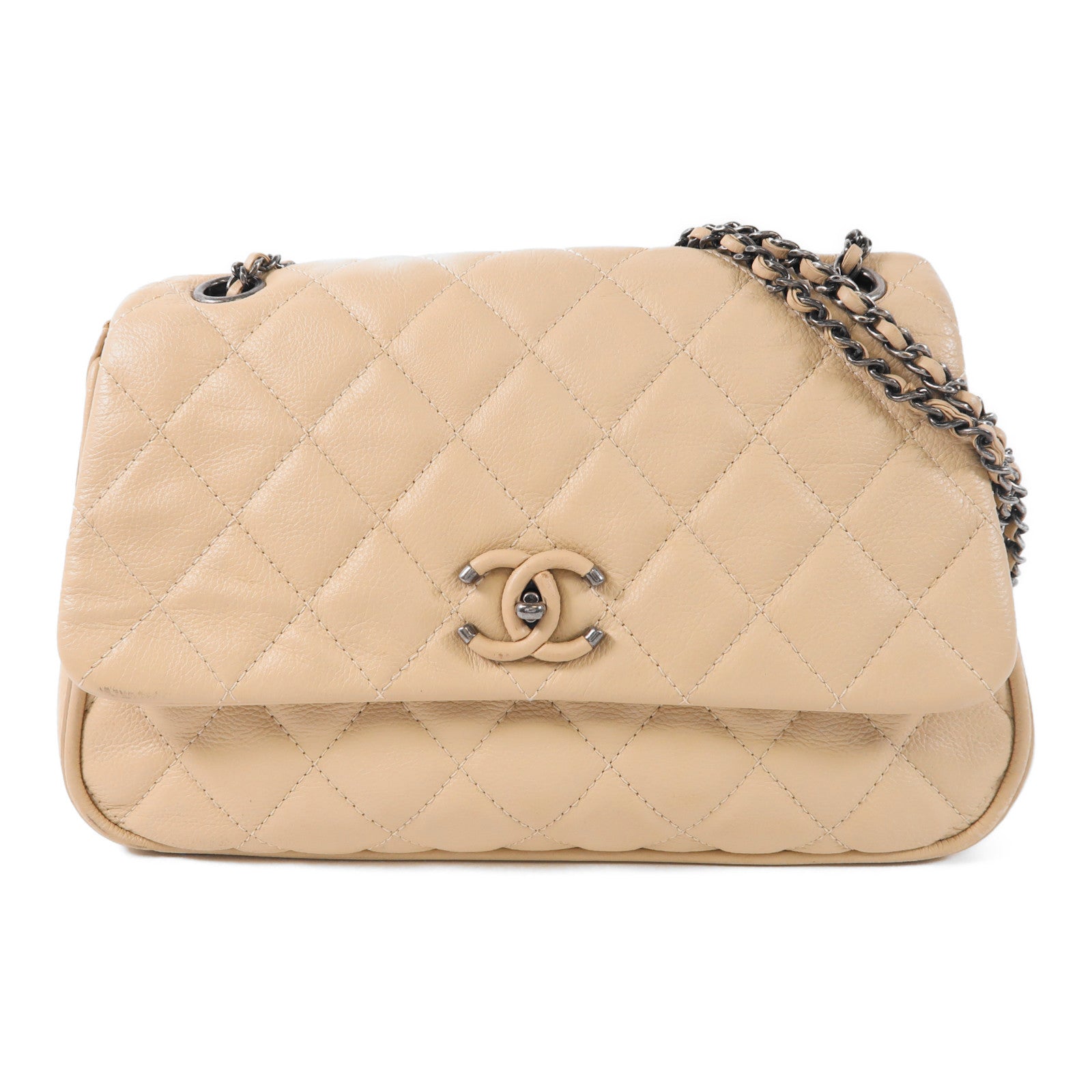 CHANEL 牛皮皮革Chain Shoulder Bag鏈帶肩背袋