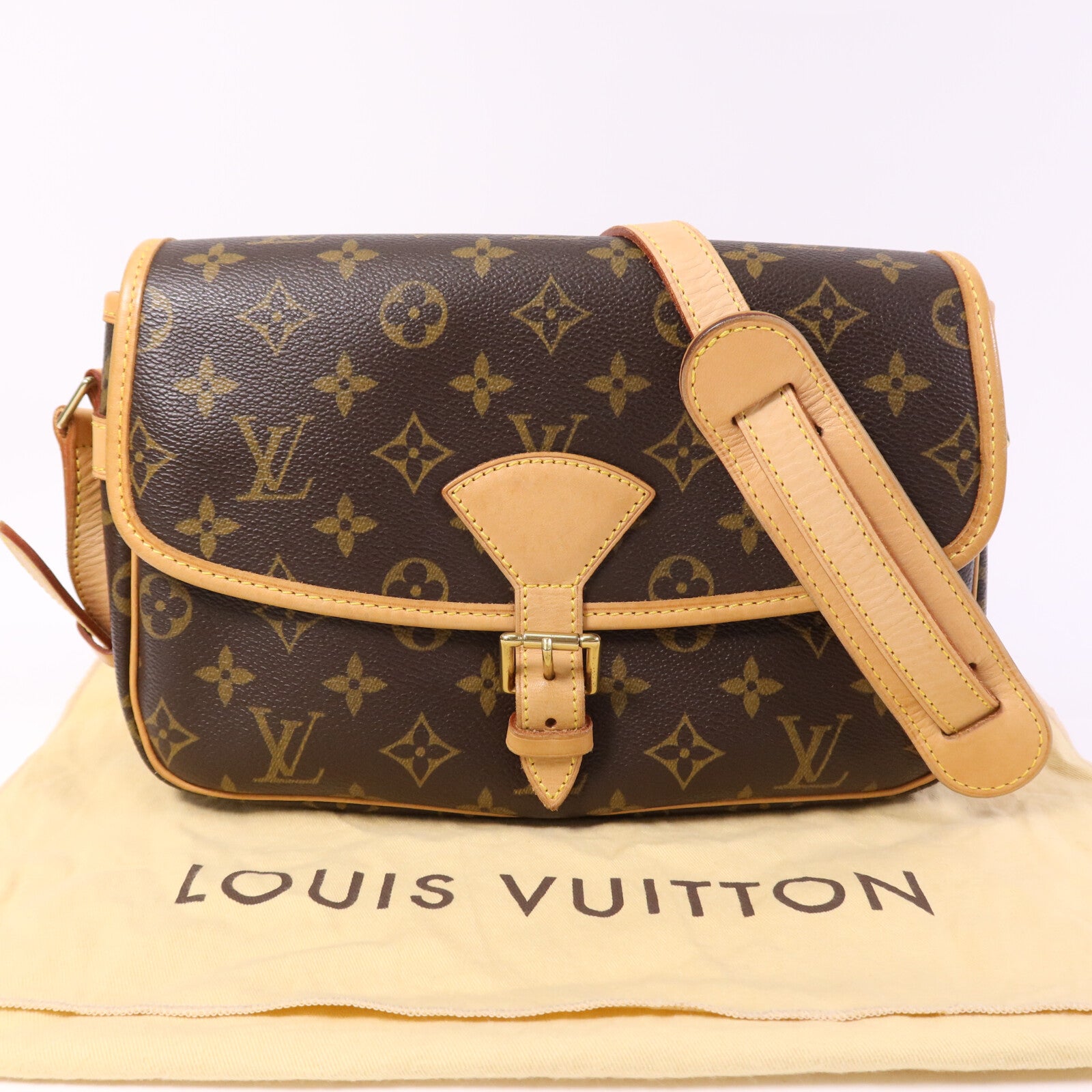 LOUIS VUITTON Monogram Sologne金扣肩背袋