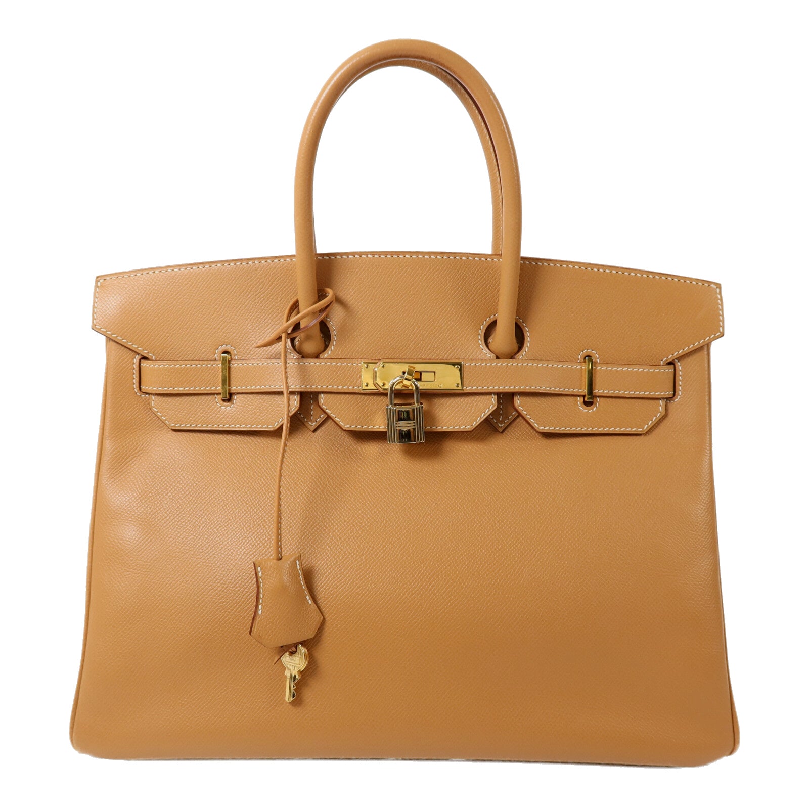HERMES Epsom皮革Birkin 35手挽袋Gold
