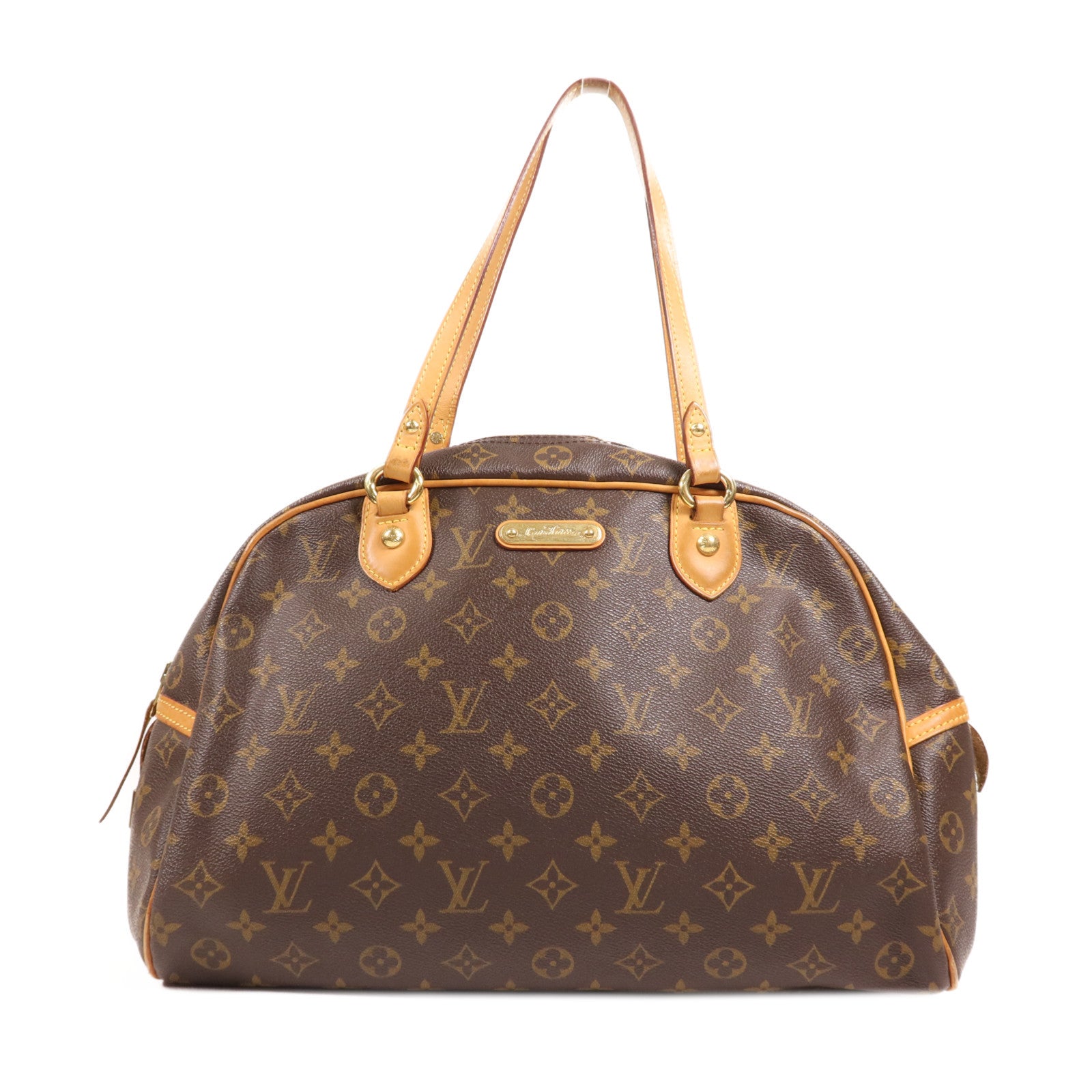 LOUIS VUITTON 【激減優惠】Monogram Montorgueil GM金扣肩背袋