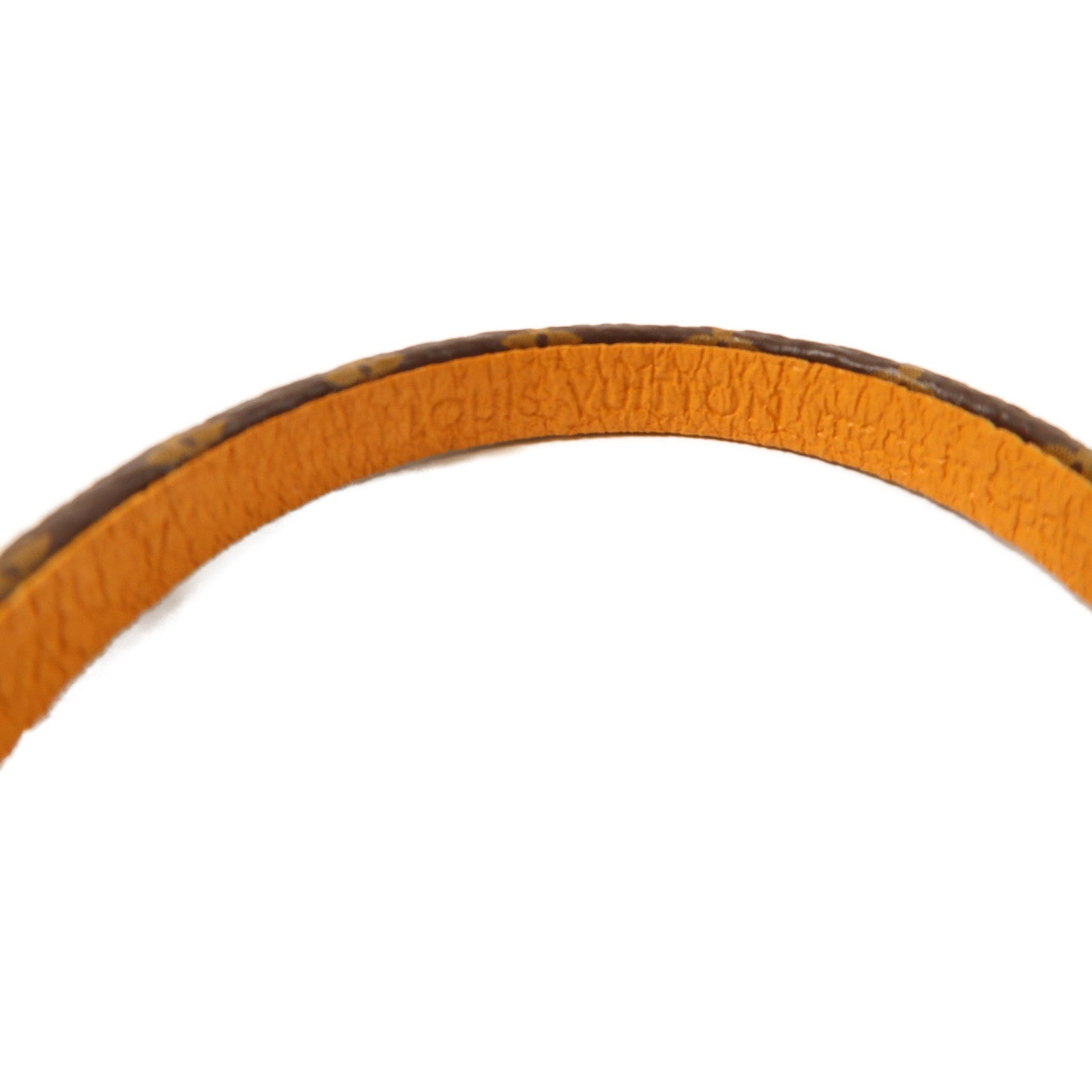 LOUIS VUITTON Monogram Vivienne Bracelet金扣手鏈啡色