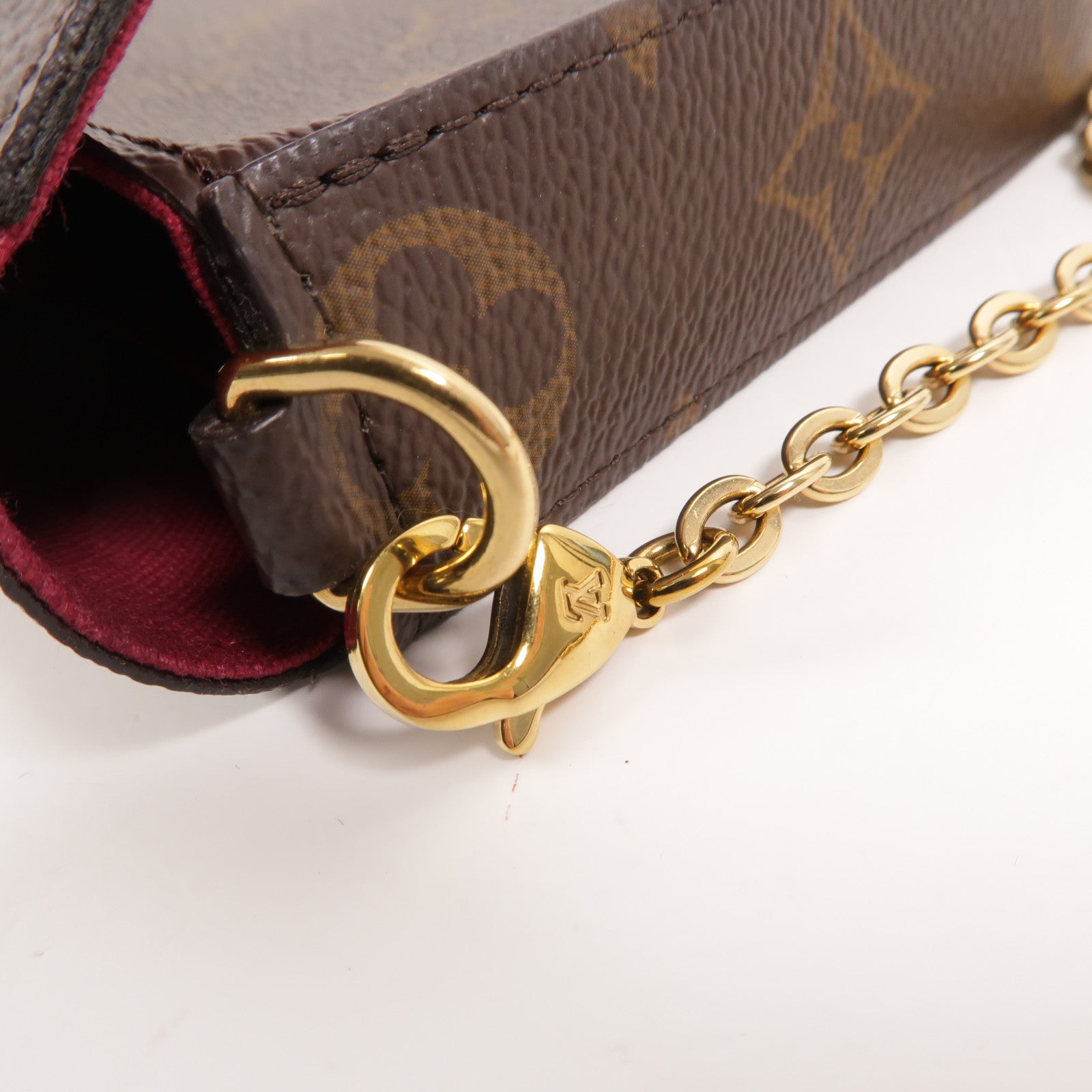 LOUIS VUITTON Monogram Pochette Felicie鏈帶肩背袋