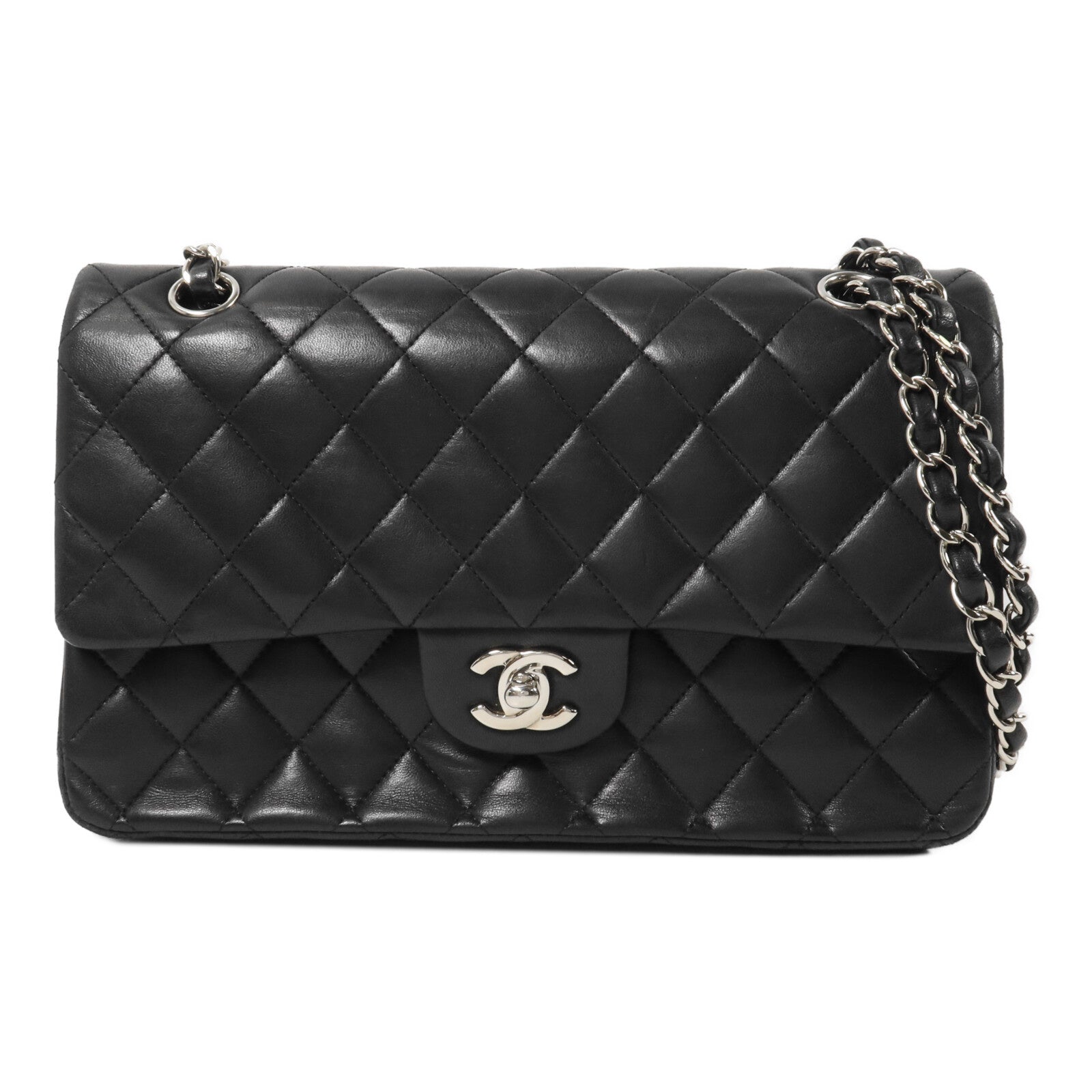 CHANEL 羊皮皮革Vintage Classic 25鏈帶肩背袋