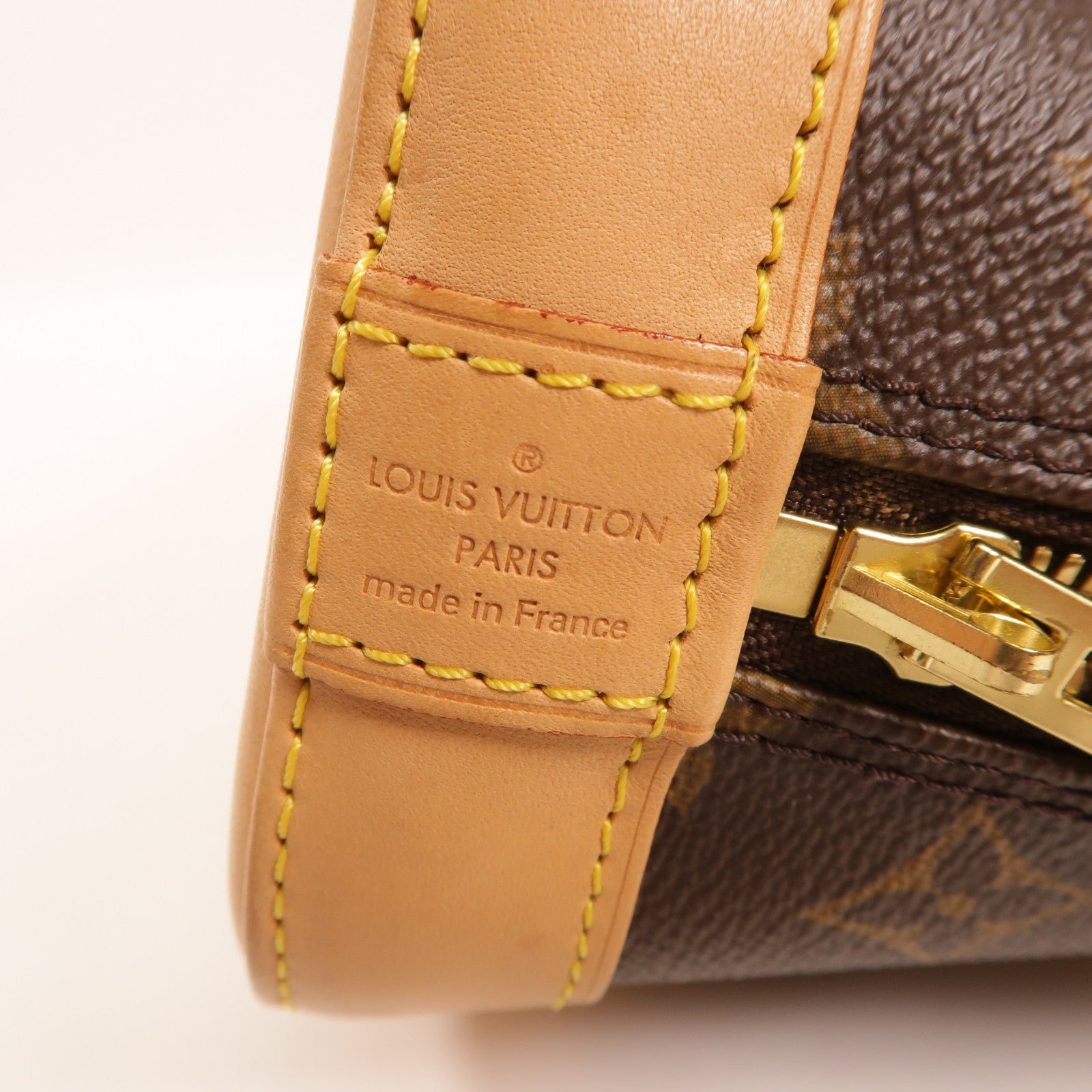 LOUIS VUITTON Monogram Alma BB金扣手挽肩背兩用袋棕色
