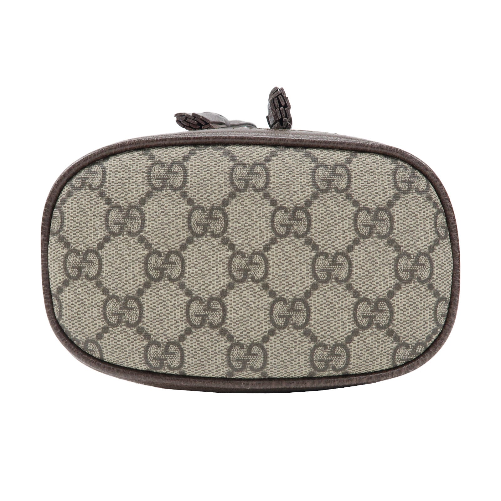 GUCCI 塗層帆布Ophidia GG Mini Bucket金扣肩背袋米色/烏木色