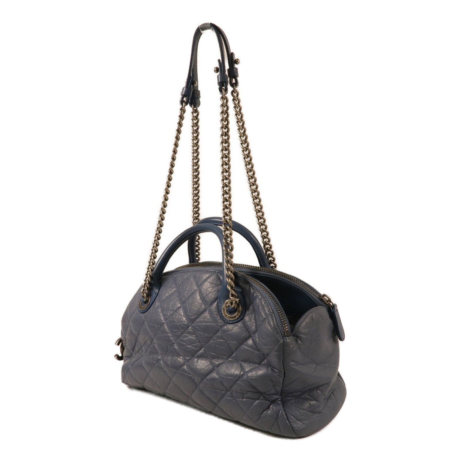 CHANEL 牛皮皮革Shoulder Bag鏈帶手挽肩背兩用袋