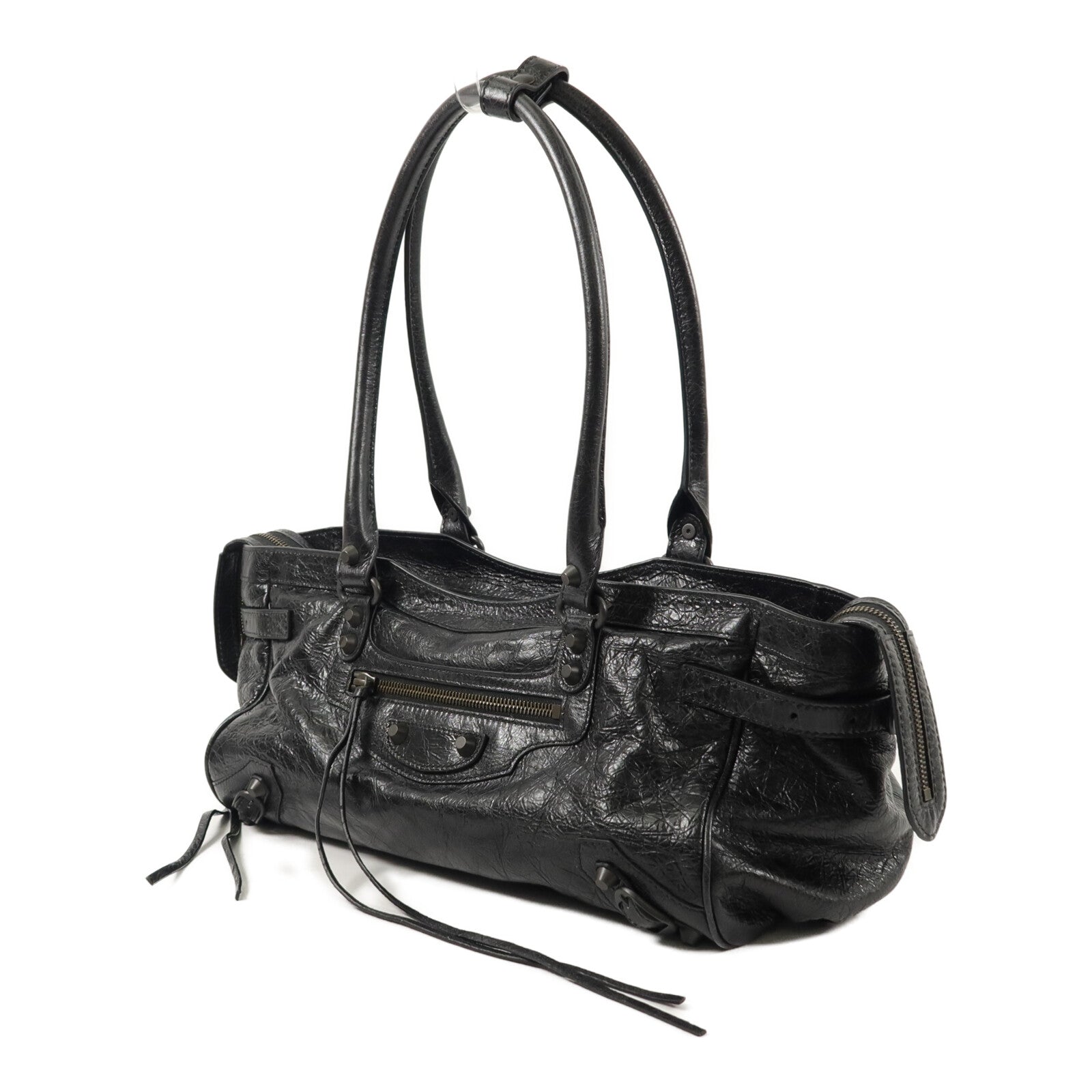 BALENCIAGA 羊皮皮革Le City East-West肩背袋