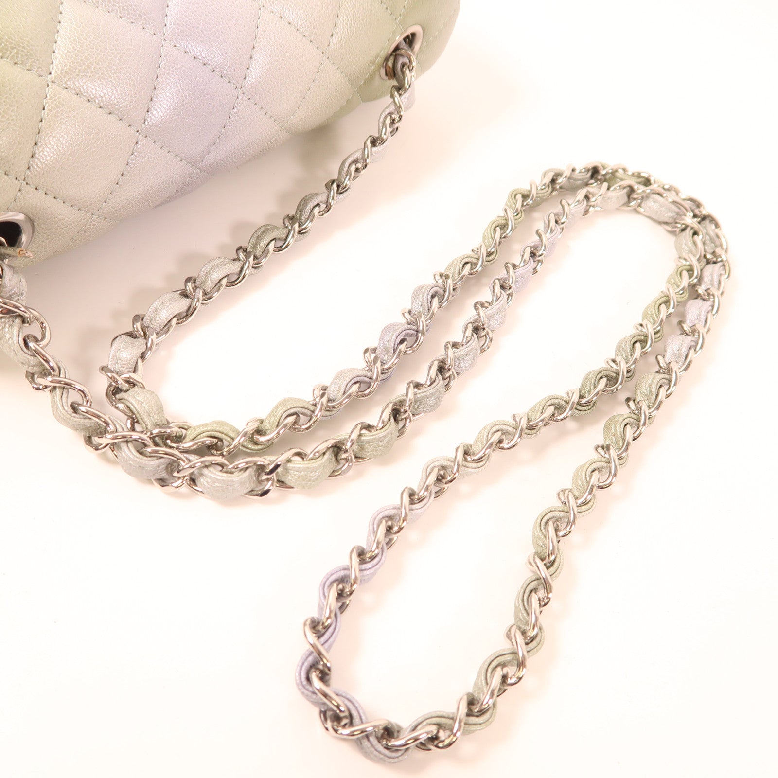 CHANEL 【激減優惠】牛皮皮革Classic 20銀扣肩背袋