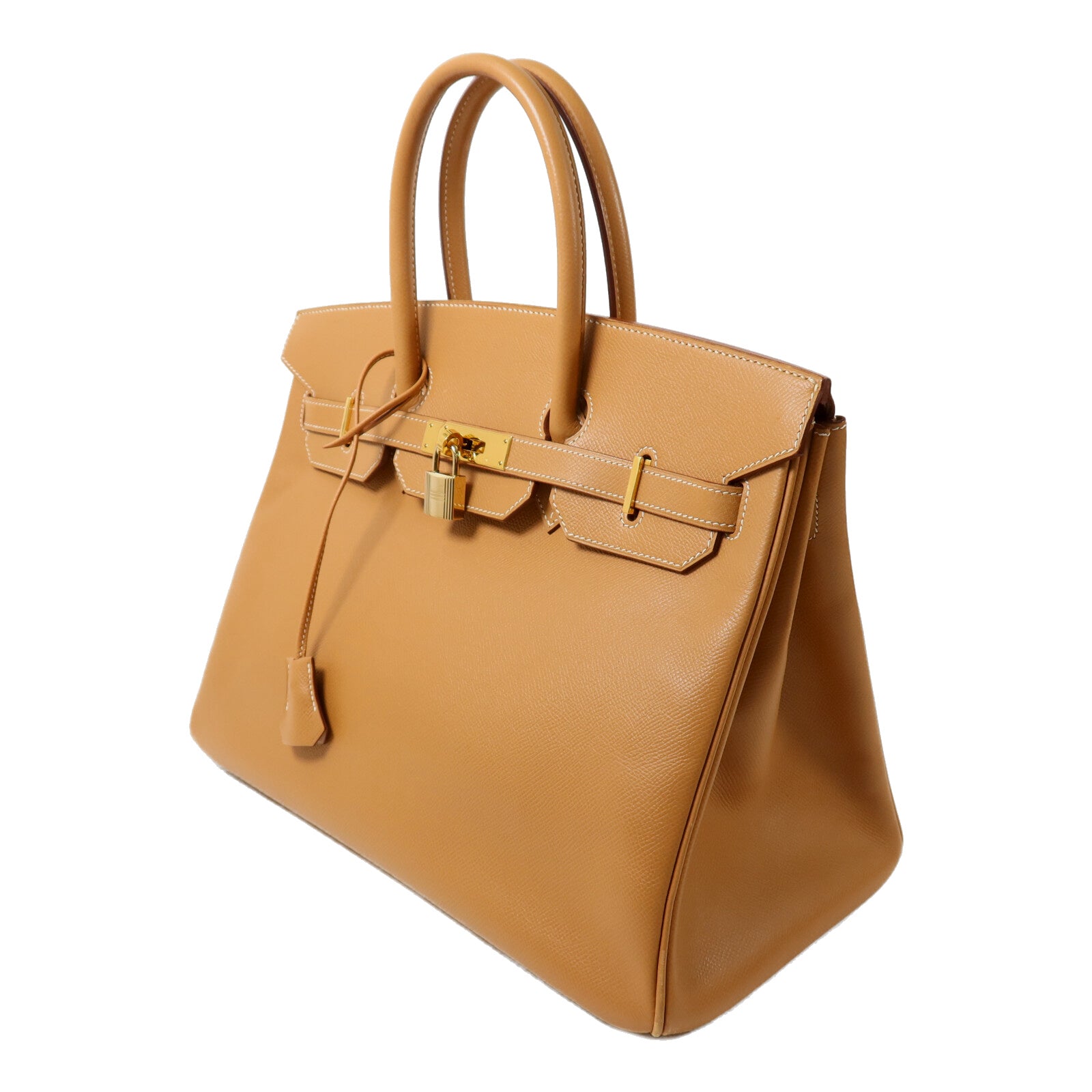 HERMES Epsom皮革Birkin 35手挽袋Gold