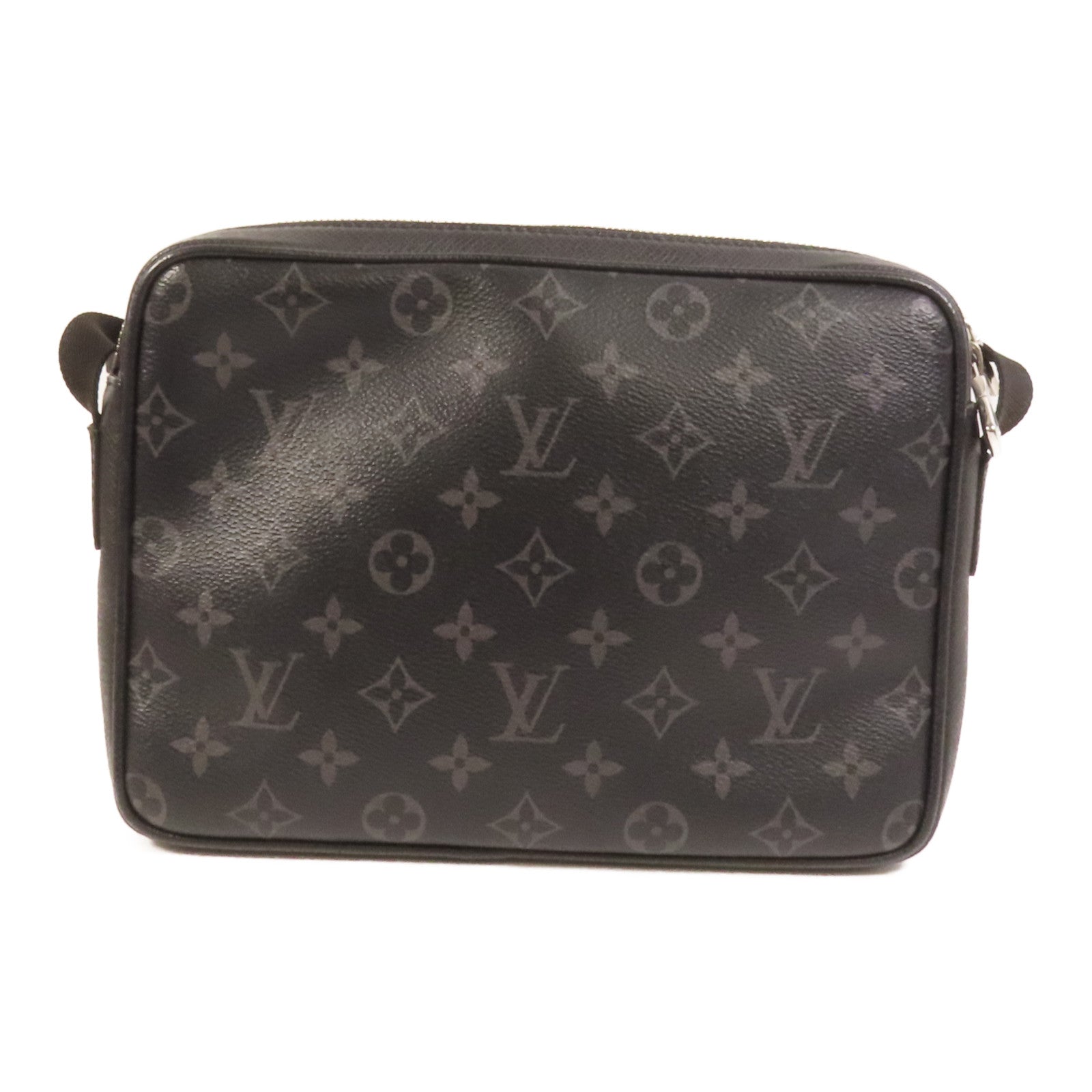 LOUIS VUITTON 【激減優惠】Monogram Eclipse/Taiga Outdoor Messenger銀扣肩背袋