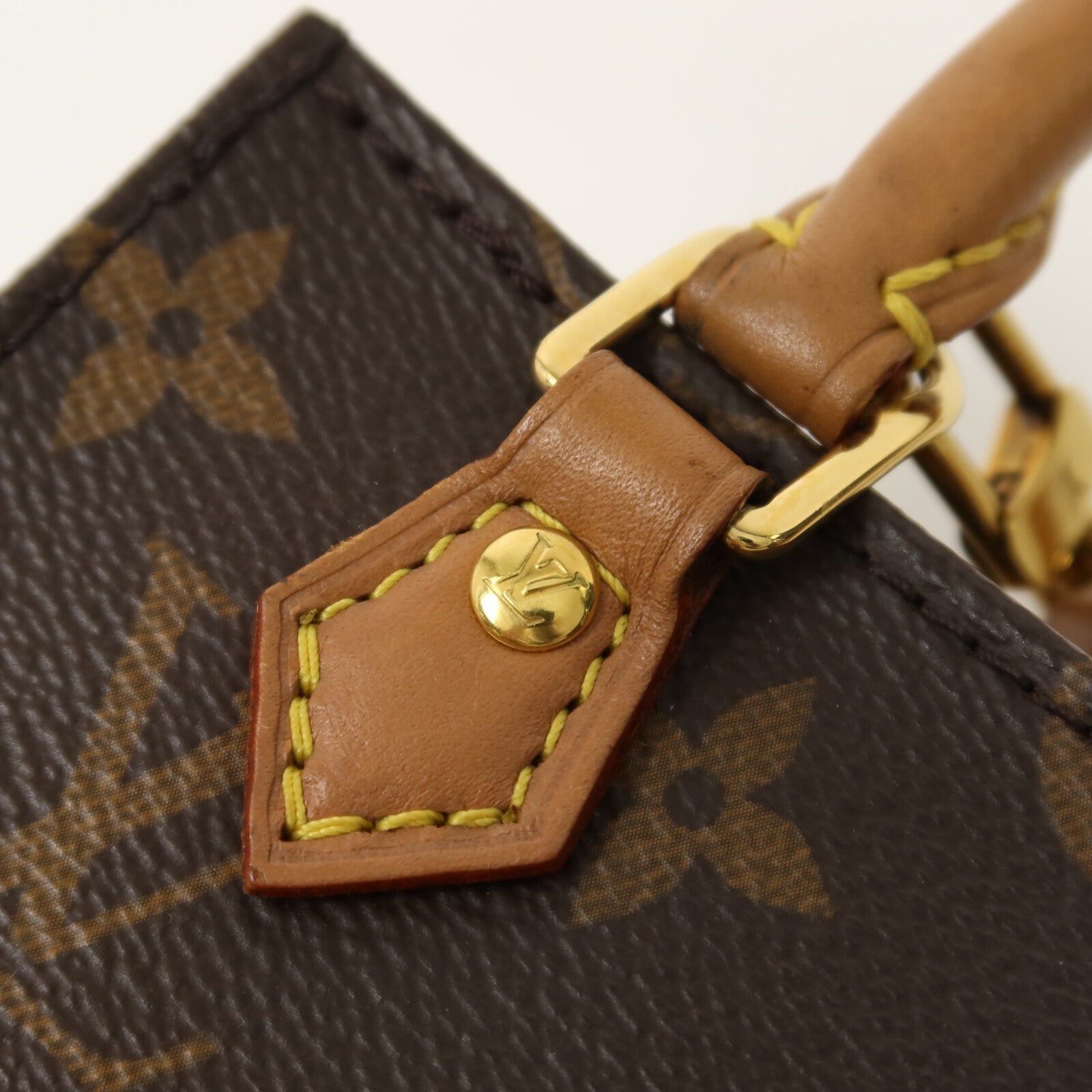 LOUIS VUITTON Monogram Petit Sac Plat手挽肩背兩用袋