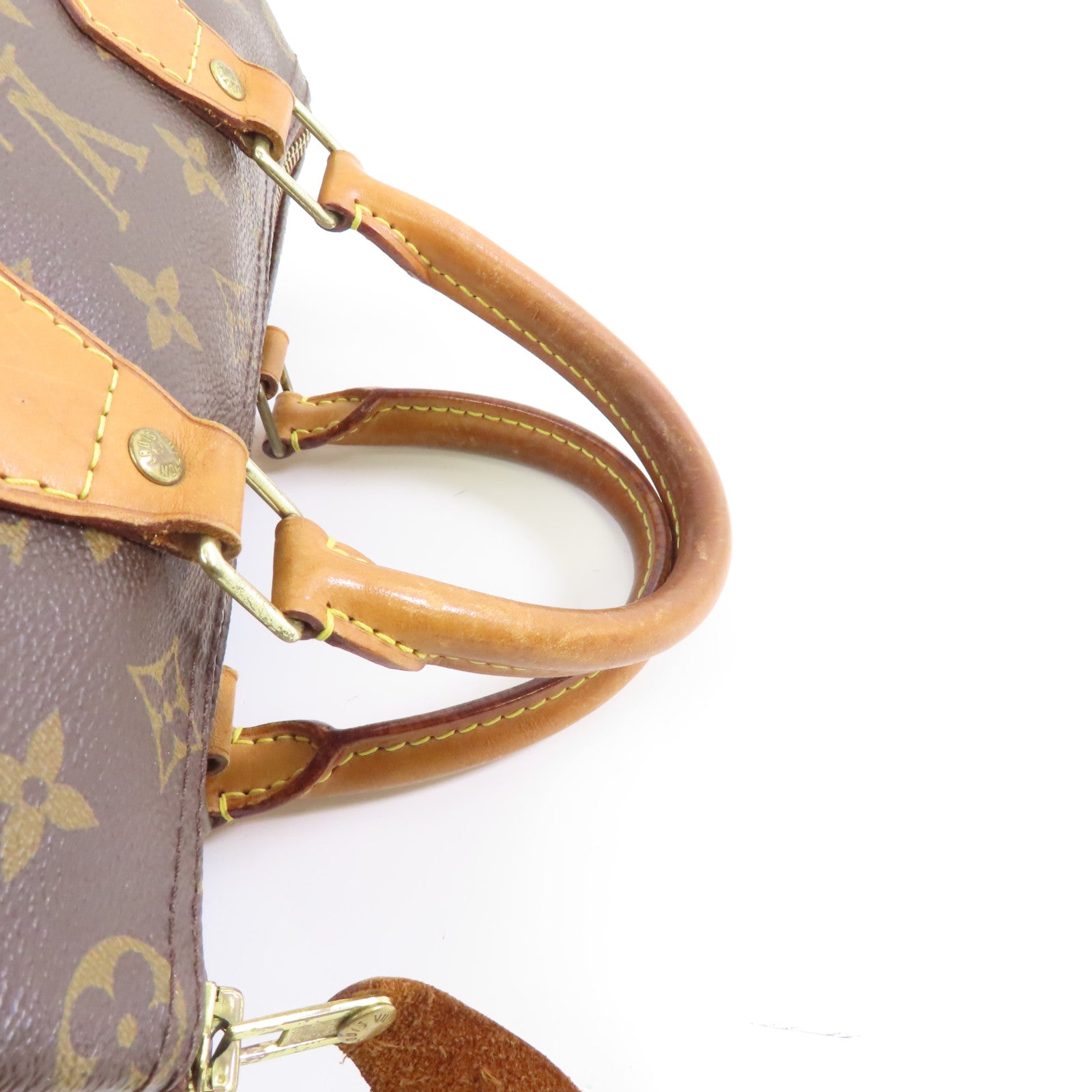 LOUIS VUITTON Monogram Speedy 25金扣手挽袋啡色