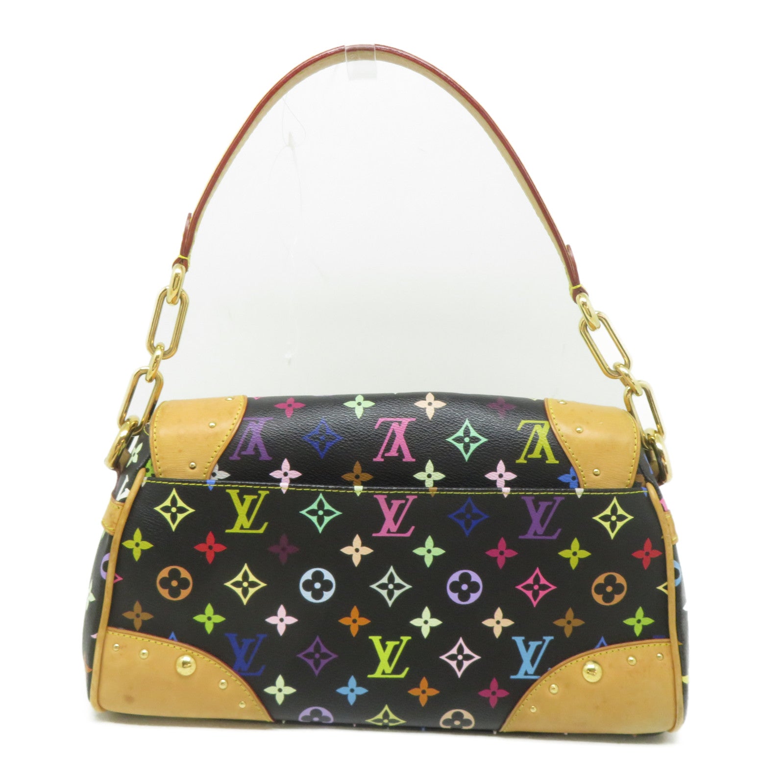 LOUIS VUITTON Monogram Multicolore Beverly金扣肩背袋黑色/彩色