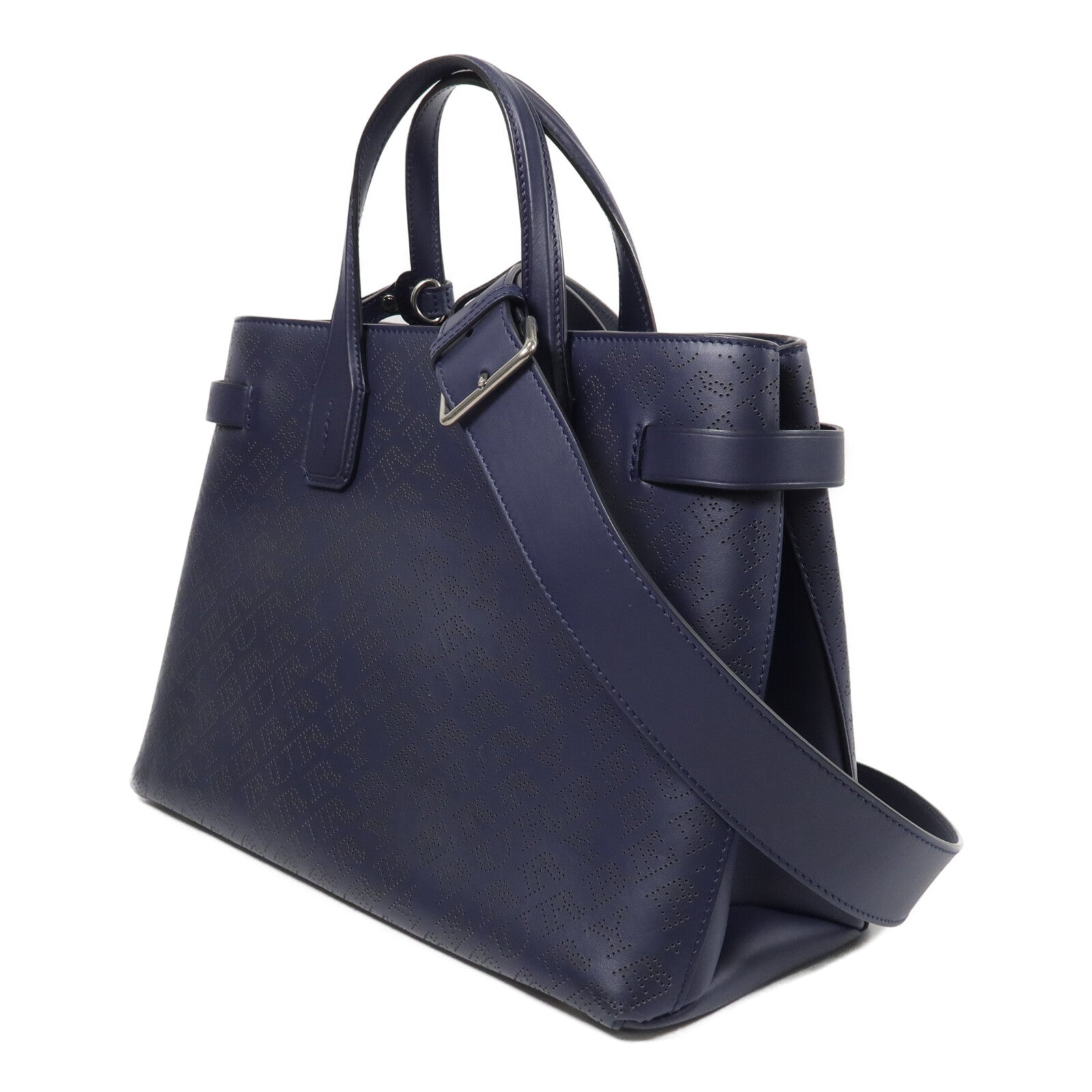 BURBERRY 牛皮皮革Banner Small Perforated Tote手挽肩背兩用袋