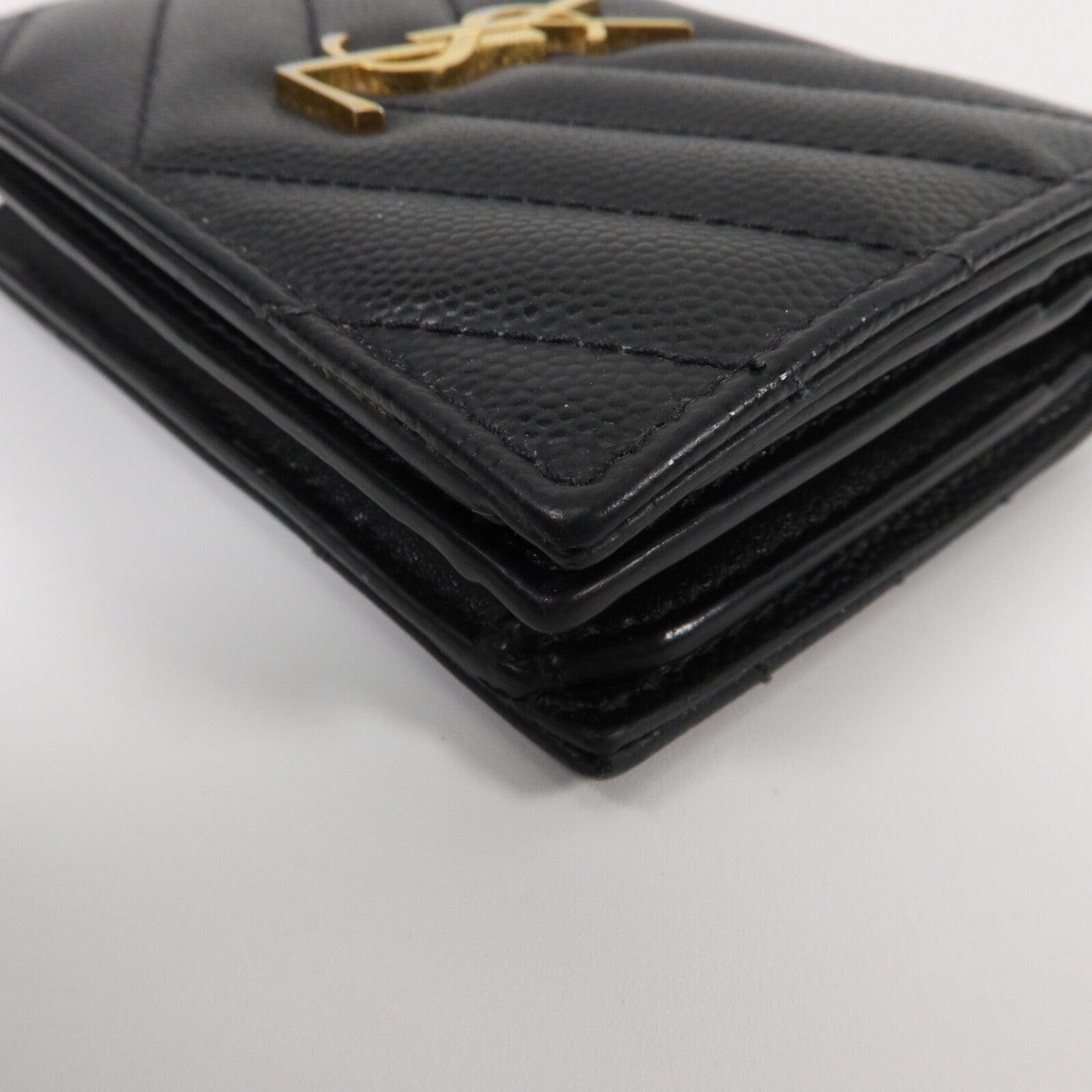 SAINT LAURENT 牛皮皮革Compact Zippered Wallet錢包