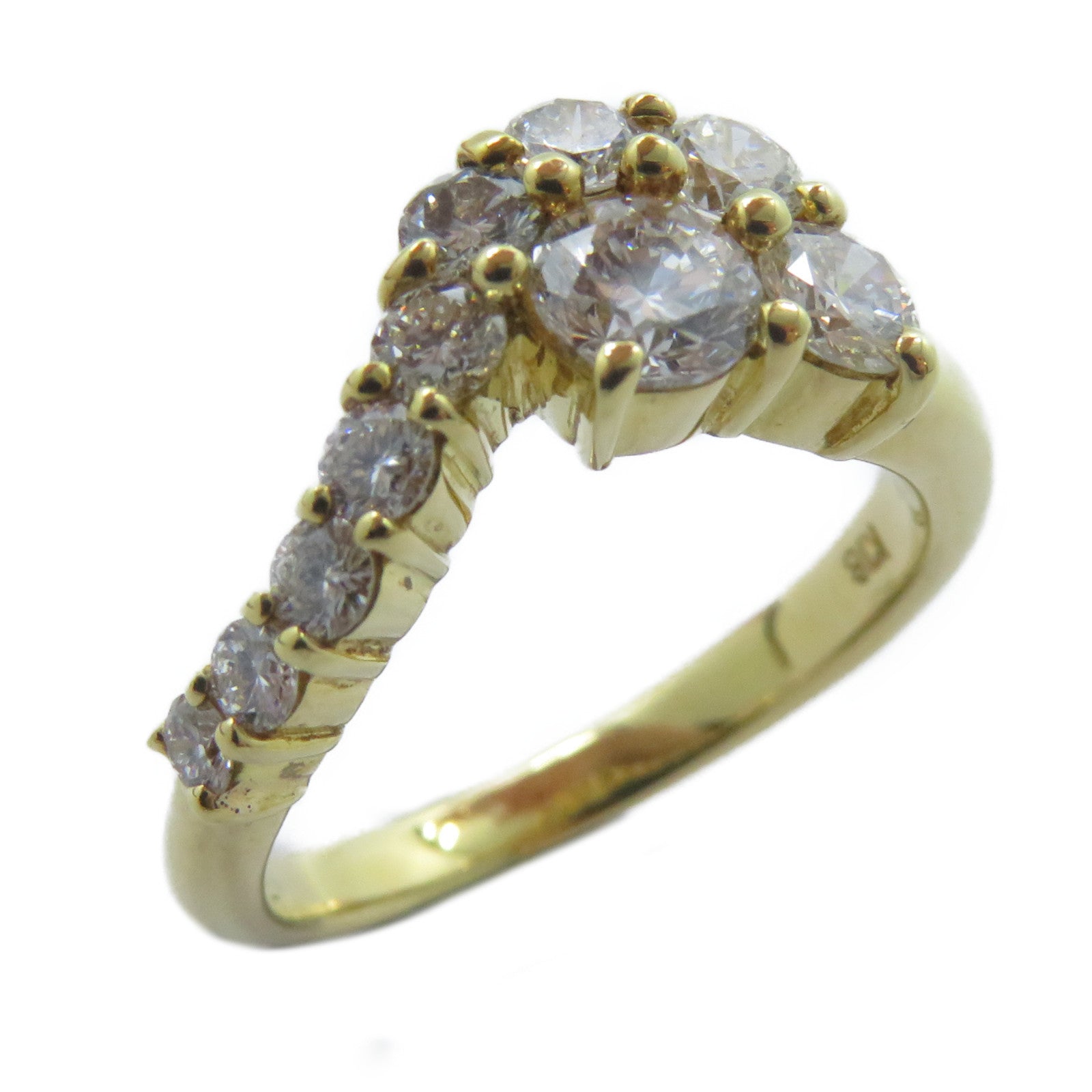 JEWELRY 【激減優惠】18K黃金Diamond Ring 1.02ct鑽石戒指US#5.75