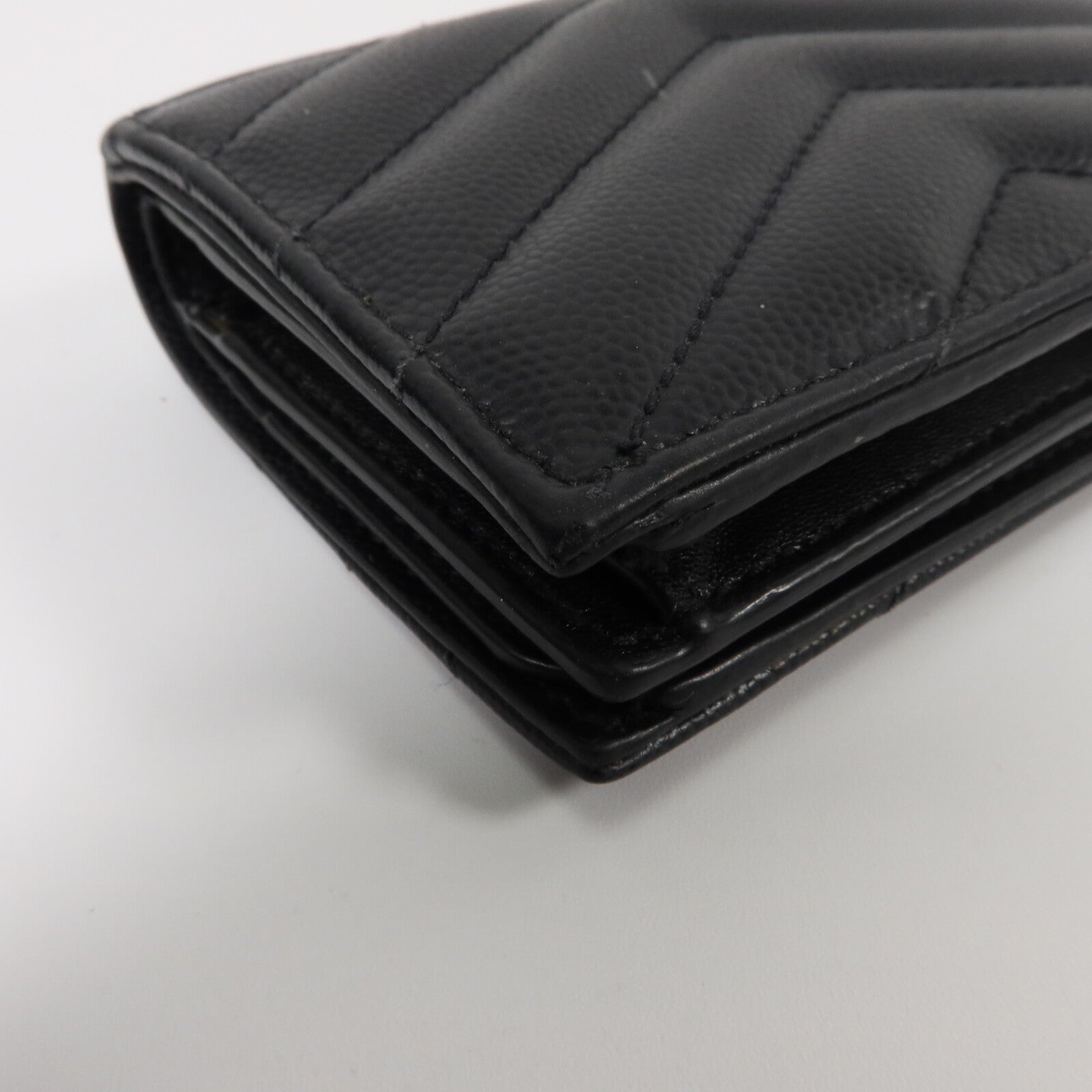 SAINT LAURENT 牛皮皮革Compact Zippered Wallet錢包
