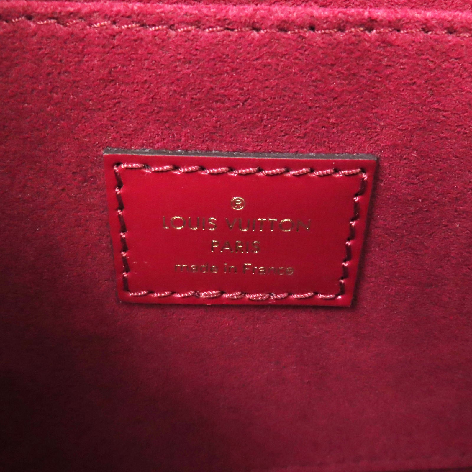 LOUIS VUITTON 【激減優惠】牛皮皮革Dauphine MM金扣肩背袋紅色