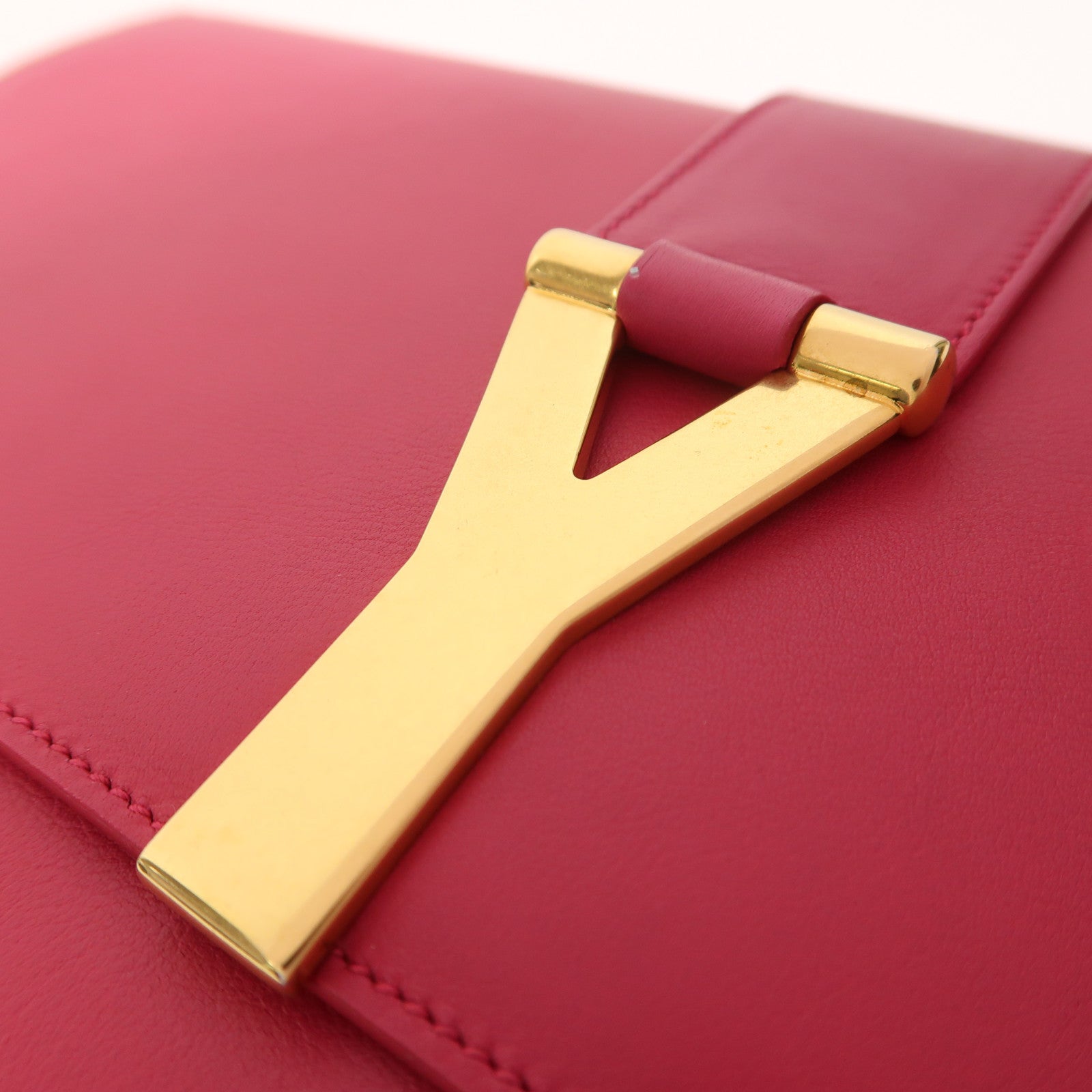 SAINT LAURENT 牛皮皮革Y Line Clutch Bag金扣手拿包