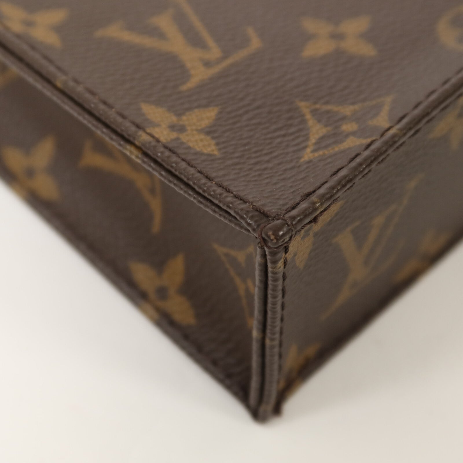LOUIS VUITTON Monogram Petit Sac Plat手挽肩背兩用袋