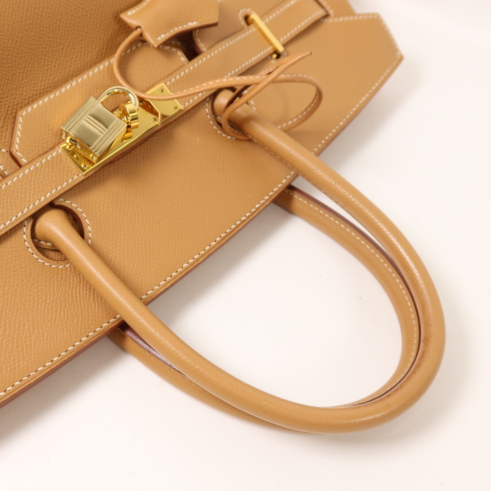 HERMES Epsom皮革Birkin 35手挽袋Gold