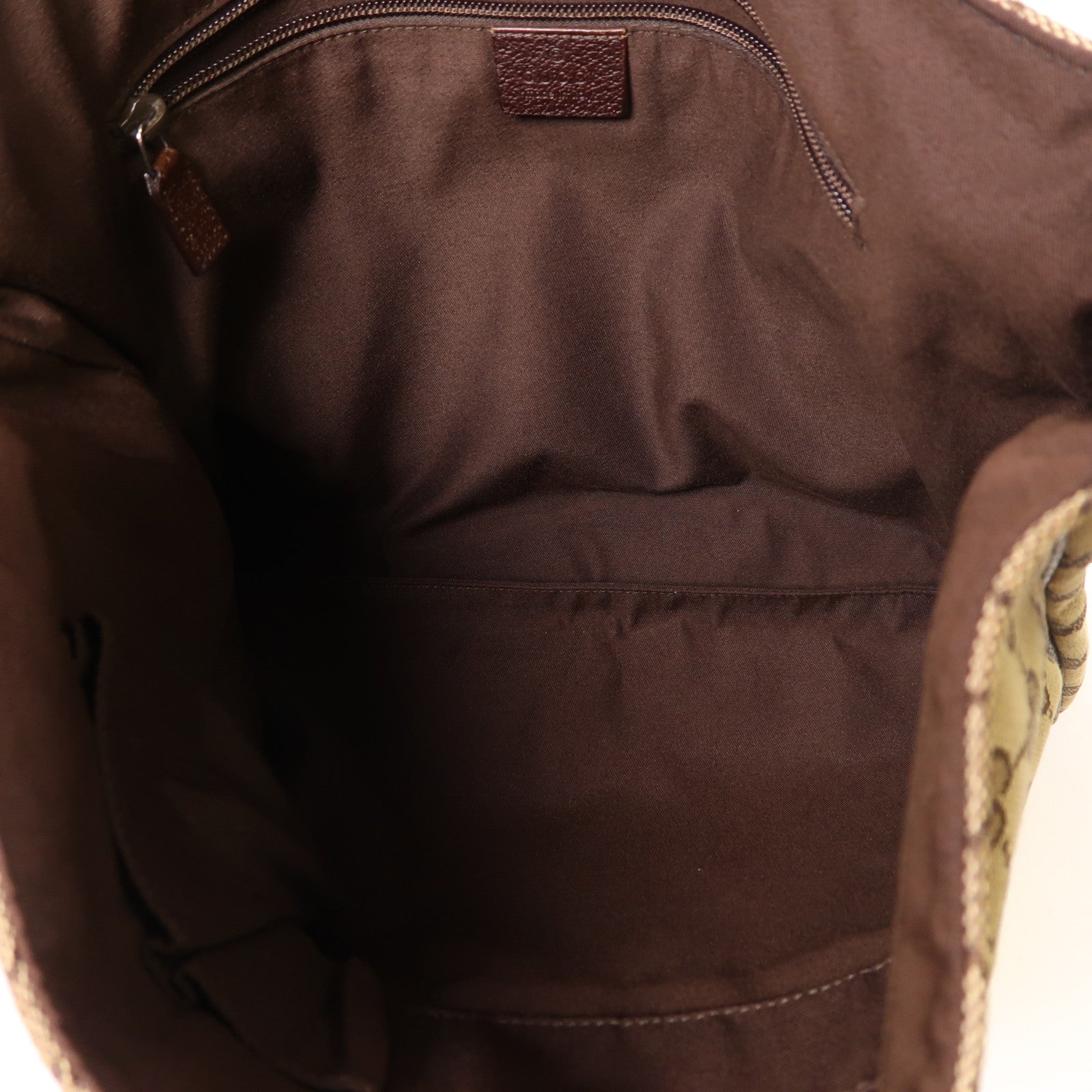 GUCCI 帆布Shoulder Bag銀扣肩背袋