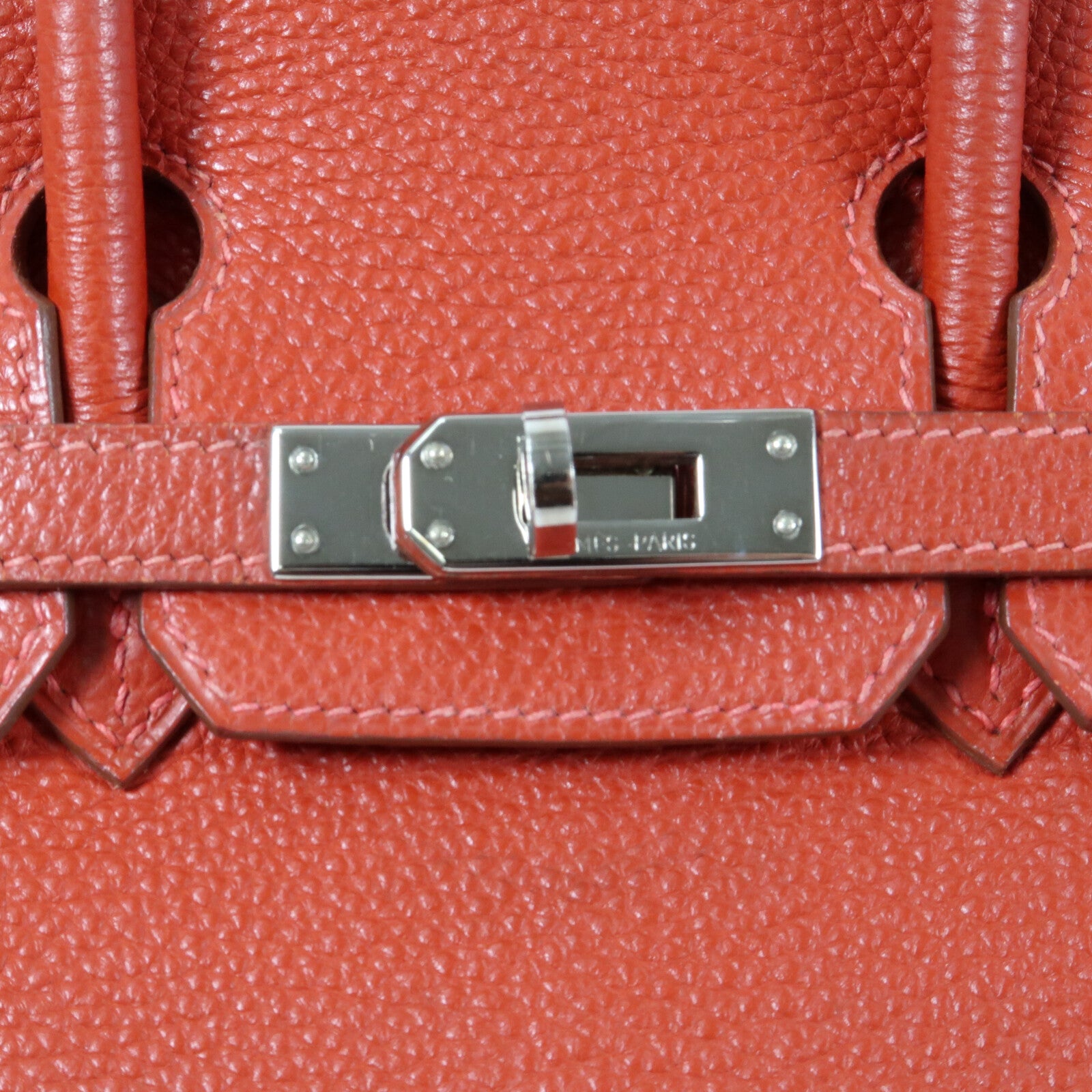 HERMES Togo皮革Birkin 25銀扣手挽袋