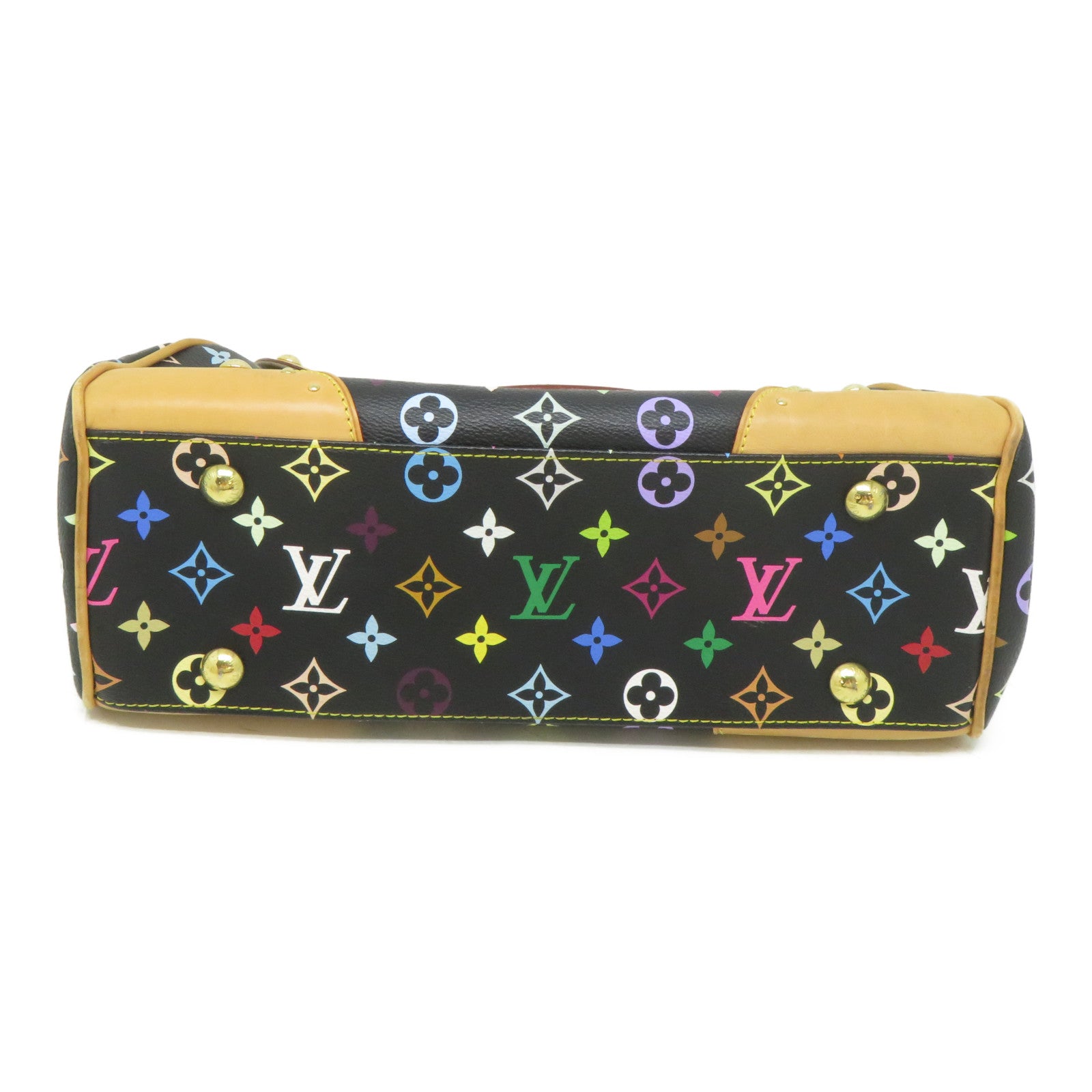 LOUIS VUITTON Monogram Multicolore Beverly金扣肩背袋黑色/彩色