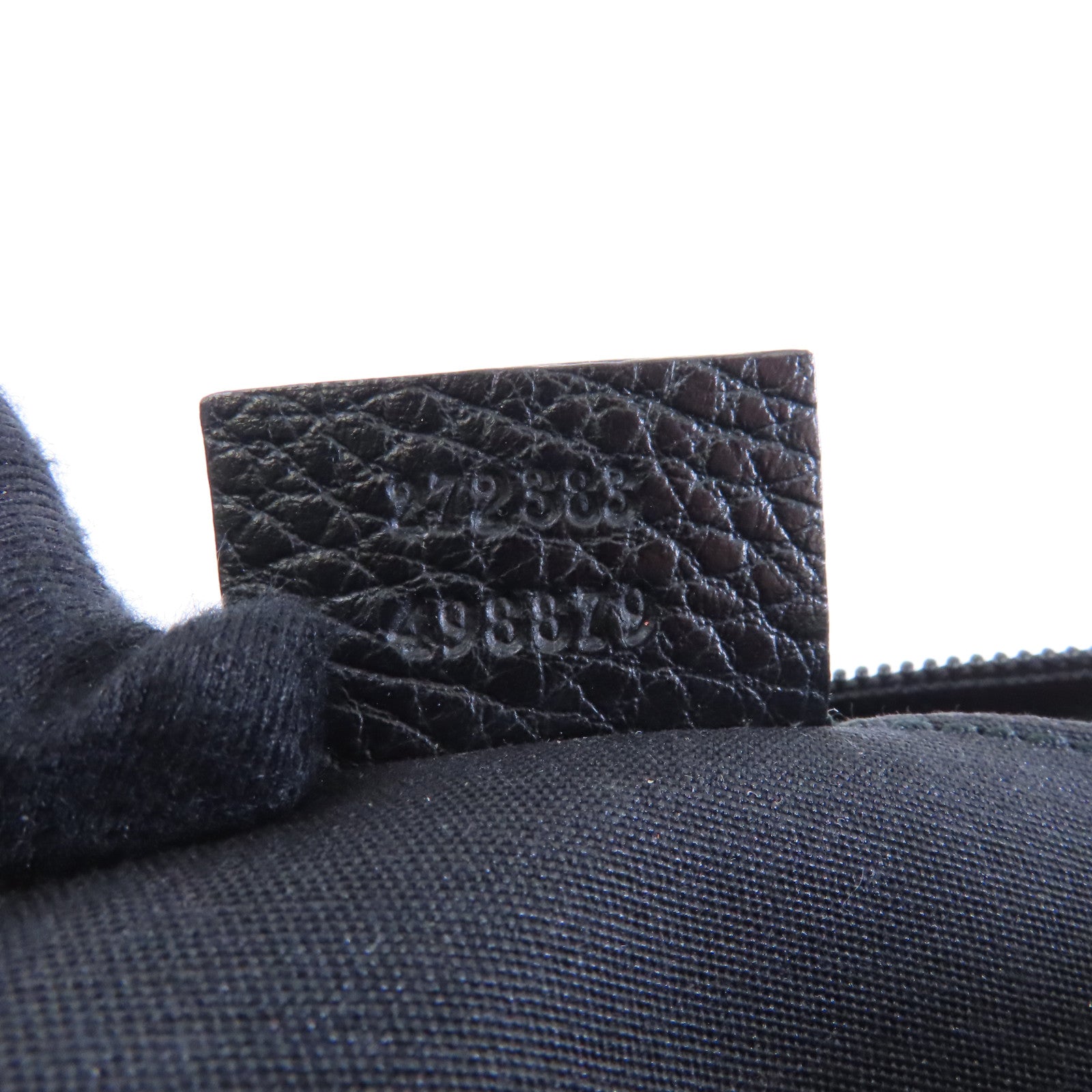 GUCCI 帆布Chain Shoulder Bag金扣鏈帶肩背袋深藍色