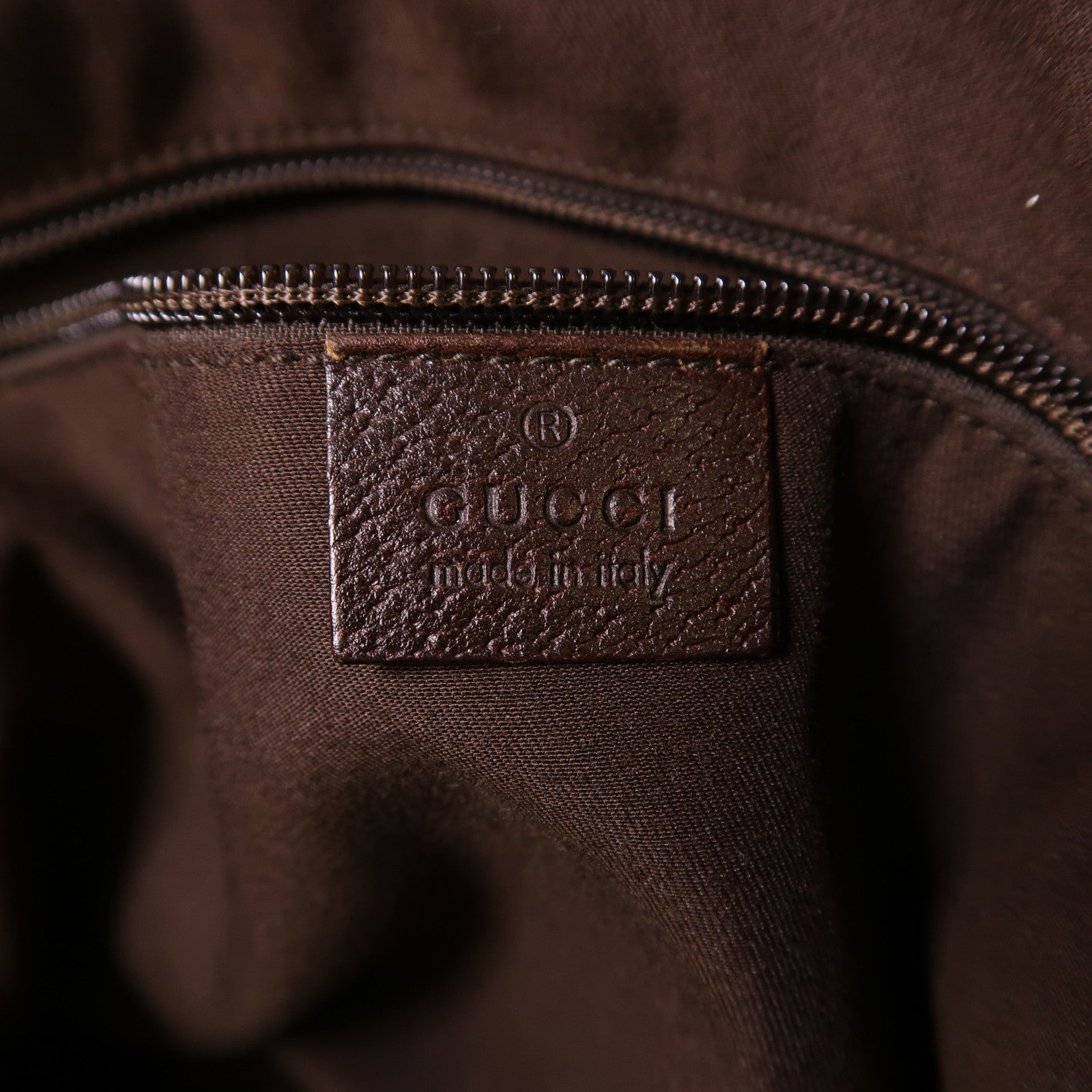 GUCCI 帆布Shoulder Bag銀扣肩背袋