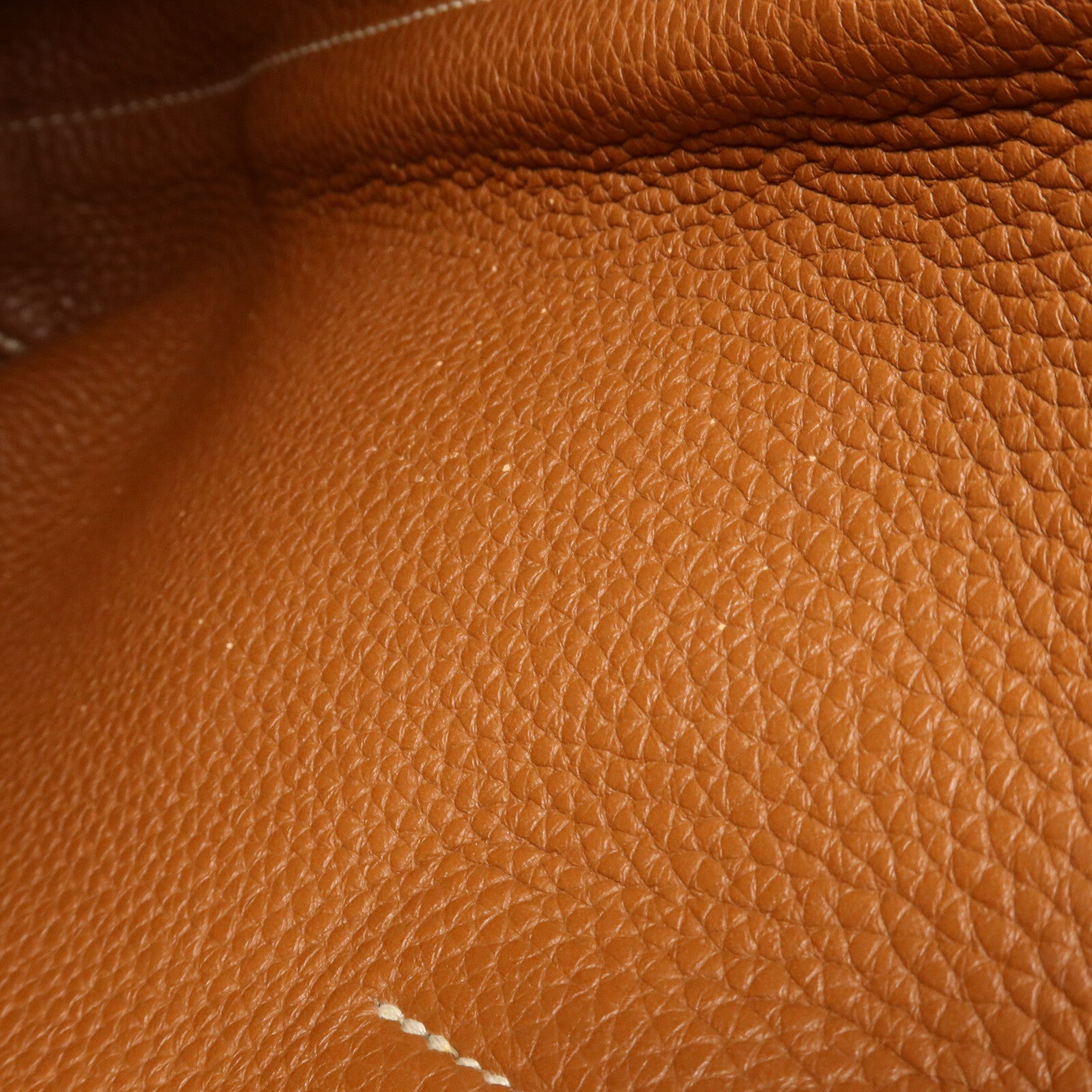 HERMES Clemence皮革Double Sens 28手挽袋Deep Bleu/Gold