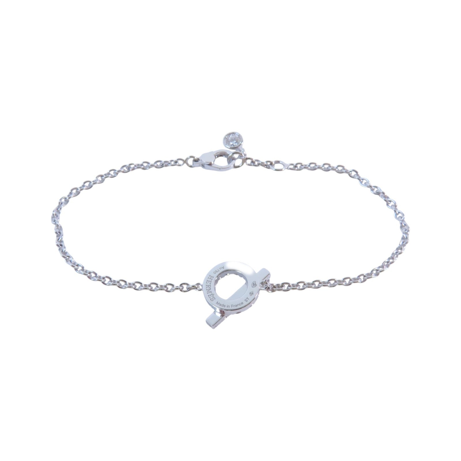 HERMES 18K白金Finessee Diamond Bracelet銀扣鑽石手鏈