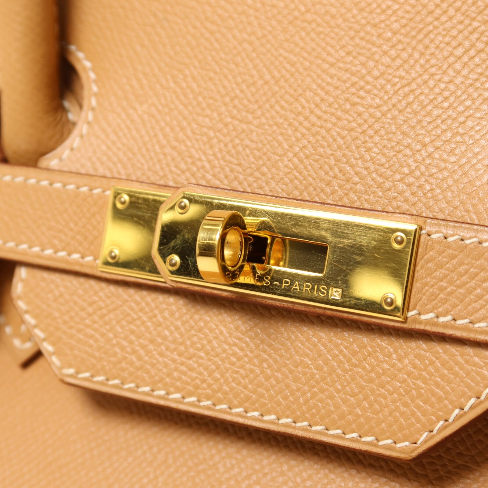 HERMES Epsom皮革Birkin 35手挽袋Gold