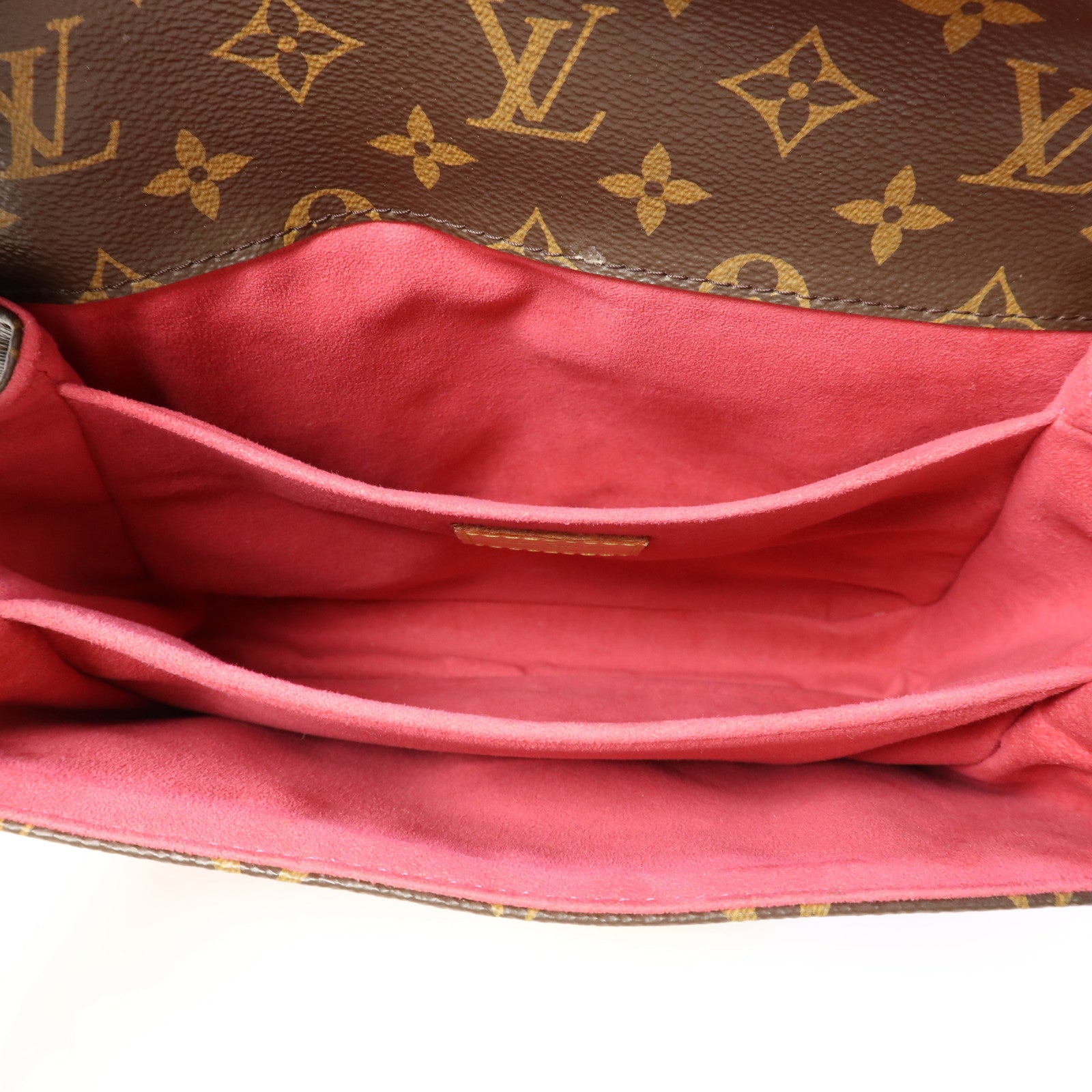 LOUIS VUITTON Monogram Patches Pochette Metis金扣手挽肩背兩用袋棕色