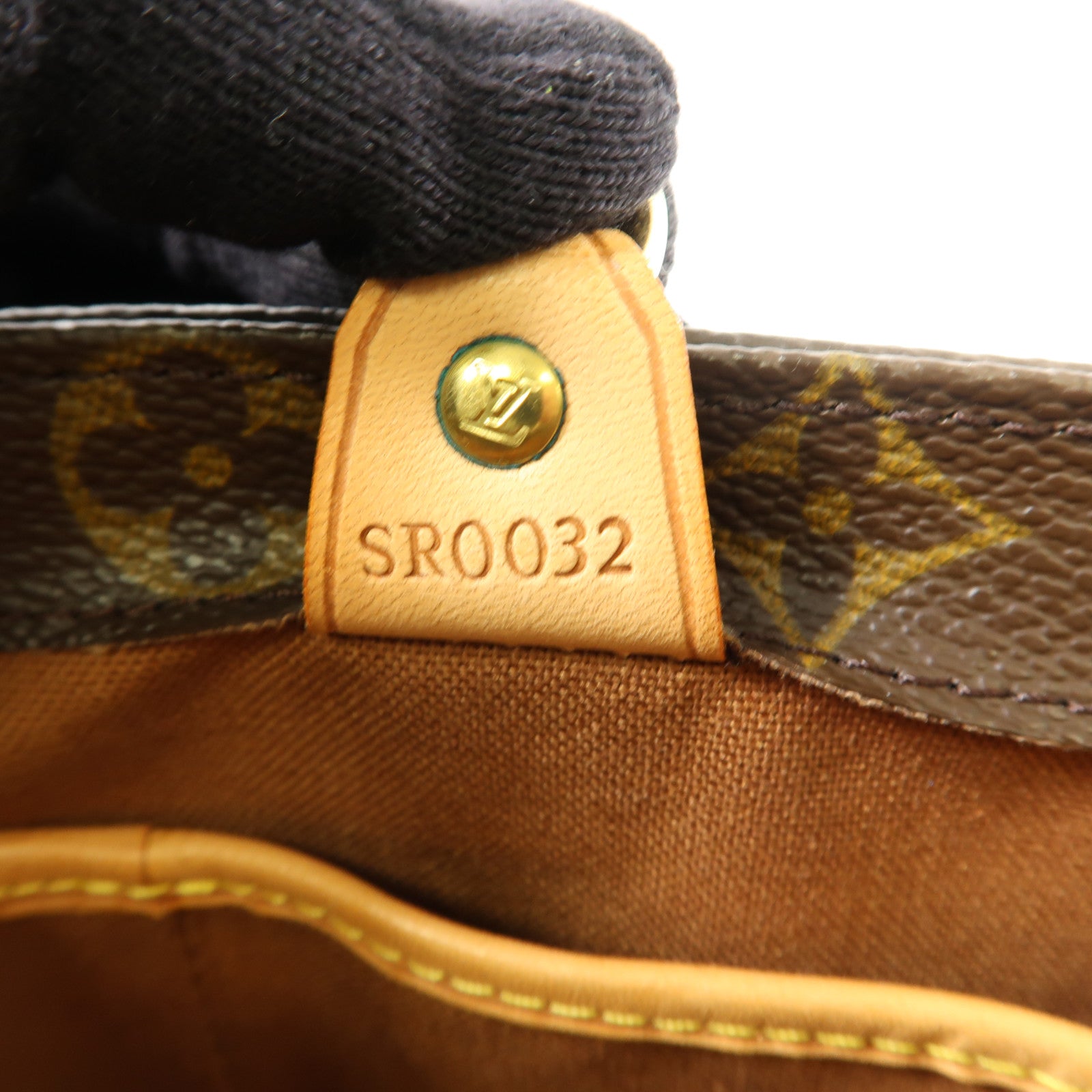 LOUIS VUITTON Monogram Vavin PM金扣手挽袋棕色