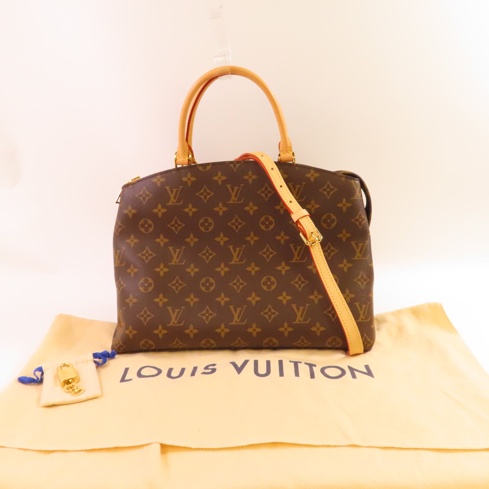 LOUIS VUITTON 【激減優惠】Monogram Grand Palais MM MNG金扣手挽肩背兩用袋啡色
