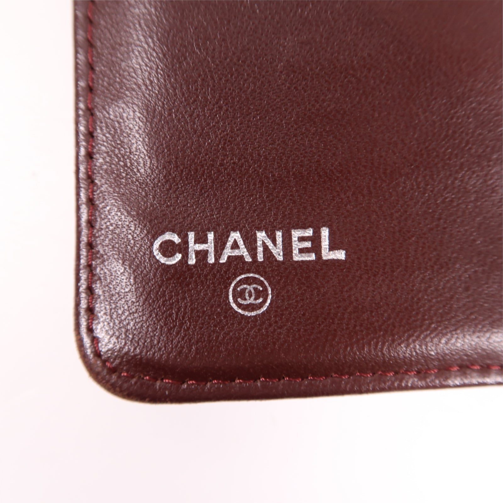 CHANEL 菱格羊皮皮革Long Flap銀扣長錢包黑色