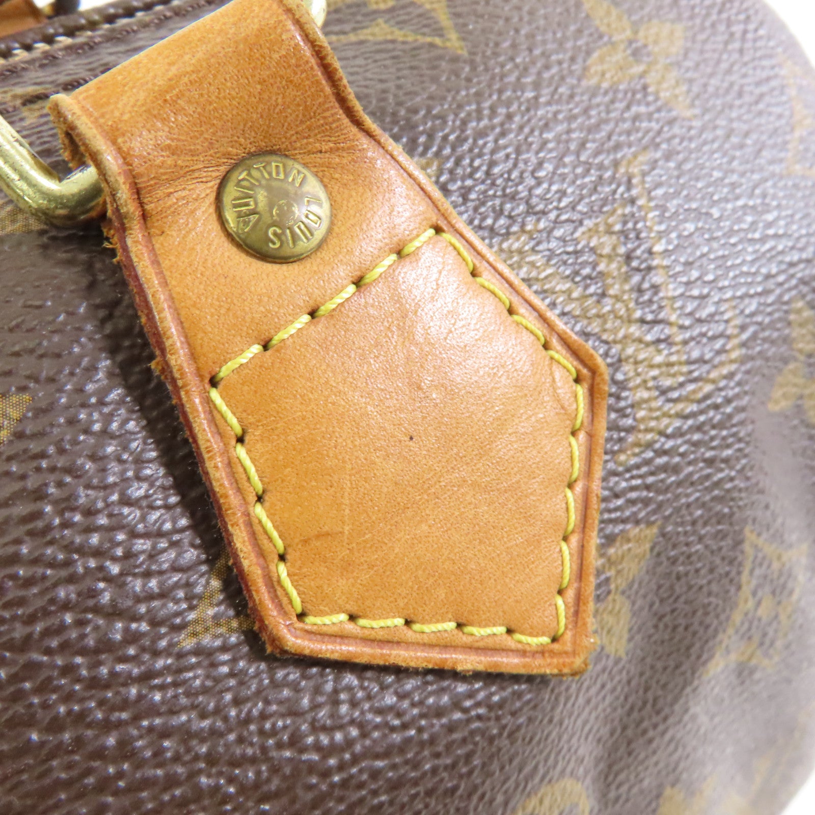 LOUIS VUITTON Monogram Speedy 25金扣手挽袋啡色