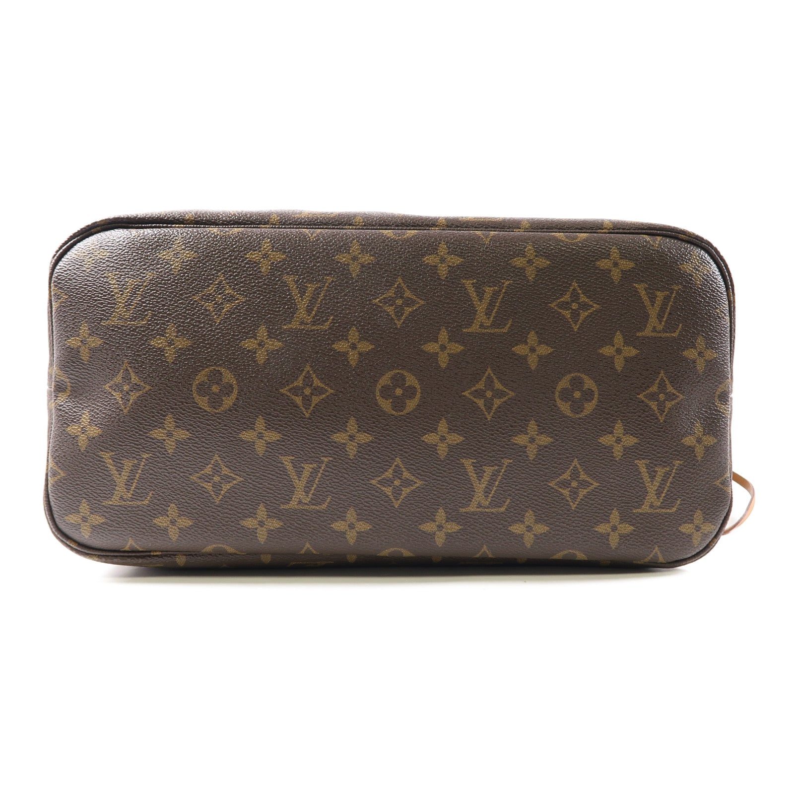 LOUIS VUITTON Monogram Neverfull MM金扣肩背袋啡色