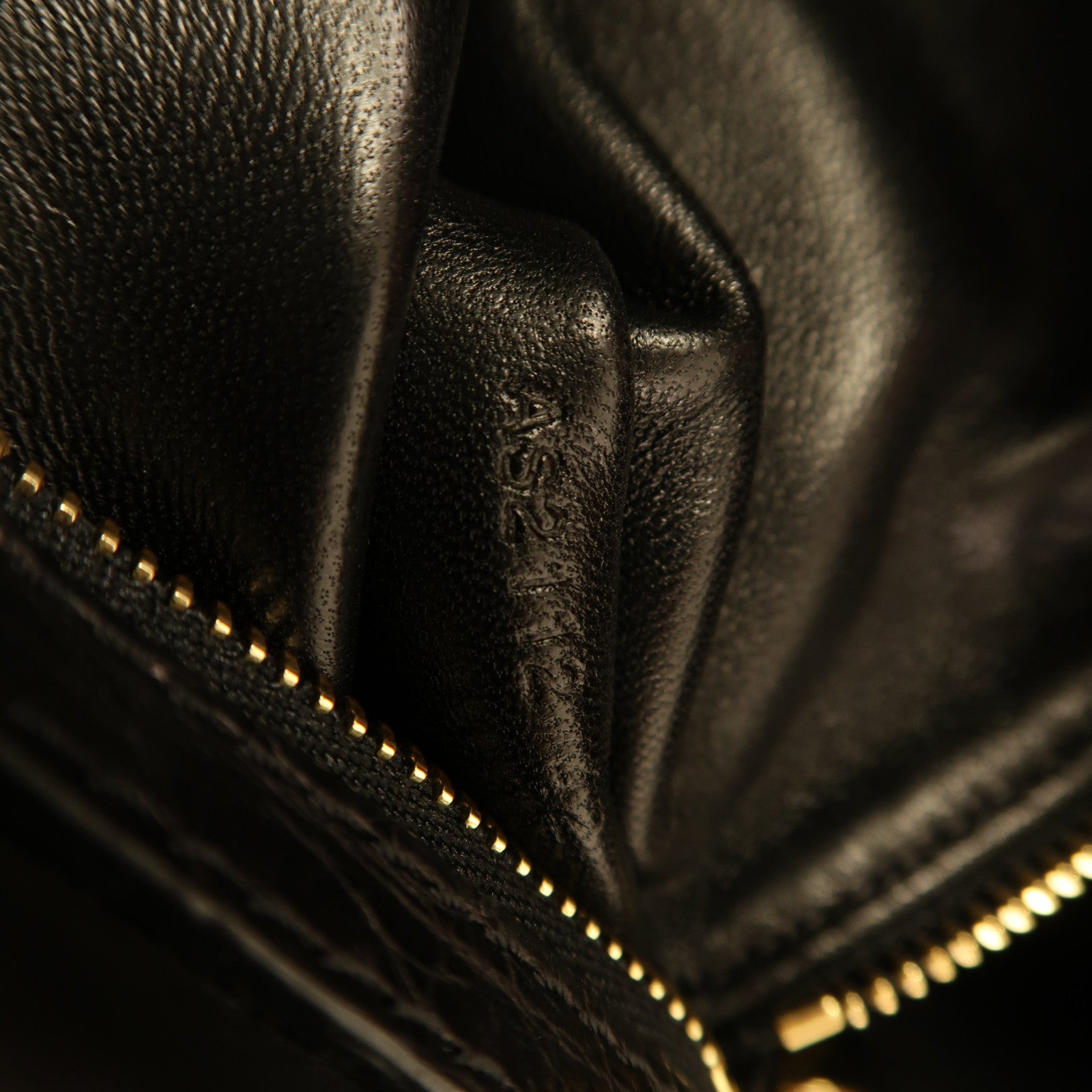 LOUIS VUITTON Alligator皮革Sofia Coppola PM金扣手挽肩背兩用袋黑色