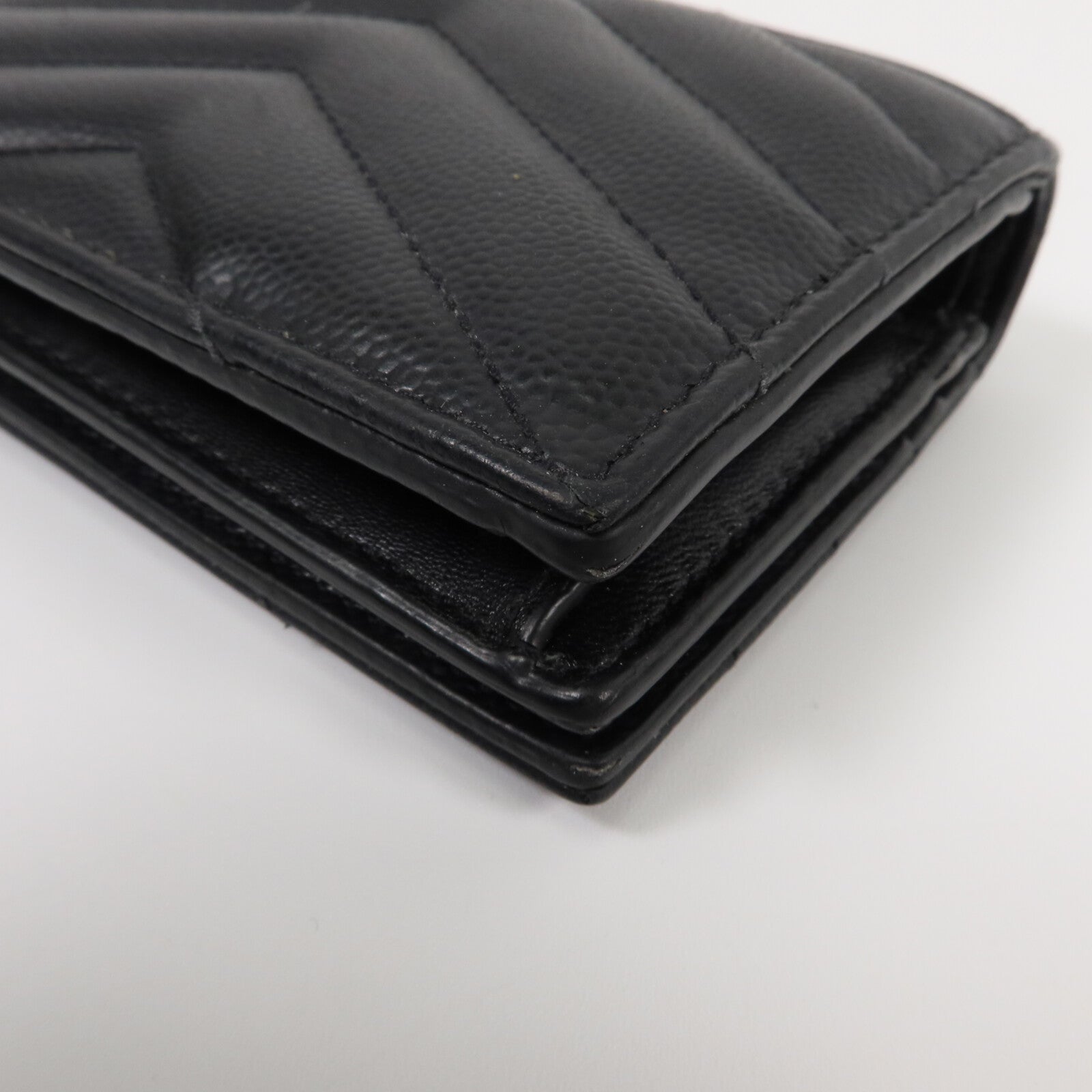 SAINT LAURENT 牛皮皮革Compact Zippered Wallet錢包