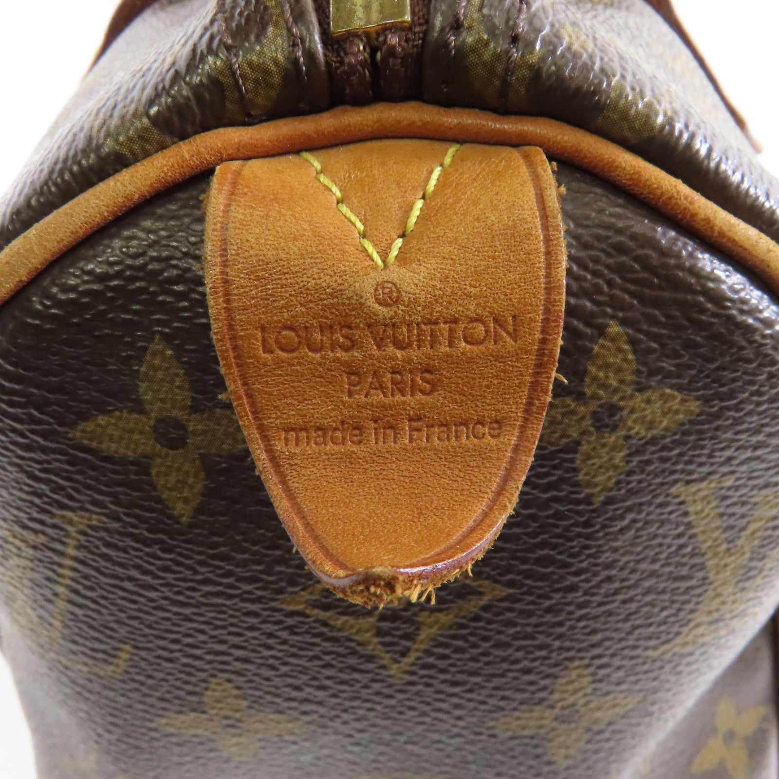 LOUIS VUITTON Monogram Speedy 25金扣手挽袋啡色