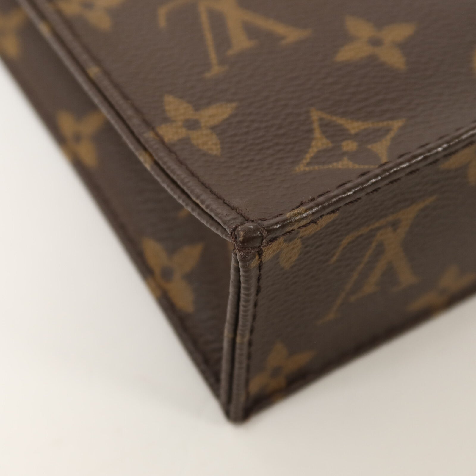 LOUIS VUITTON Monogram Petit Sac Plat手挽肩背兩用袋