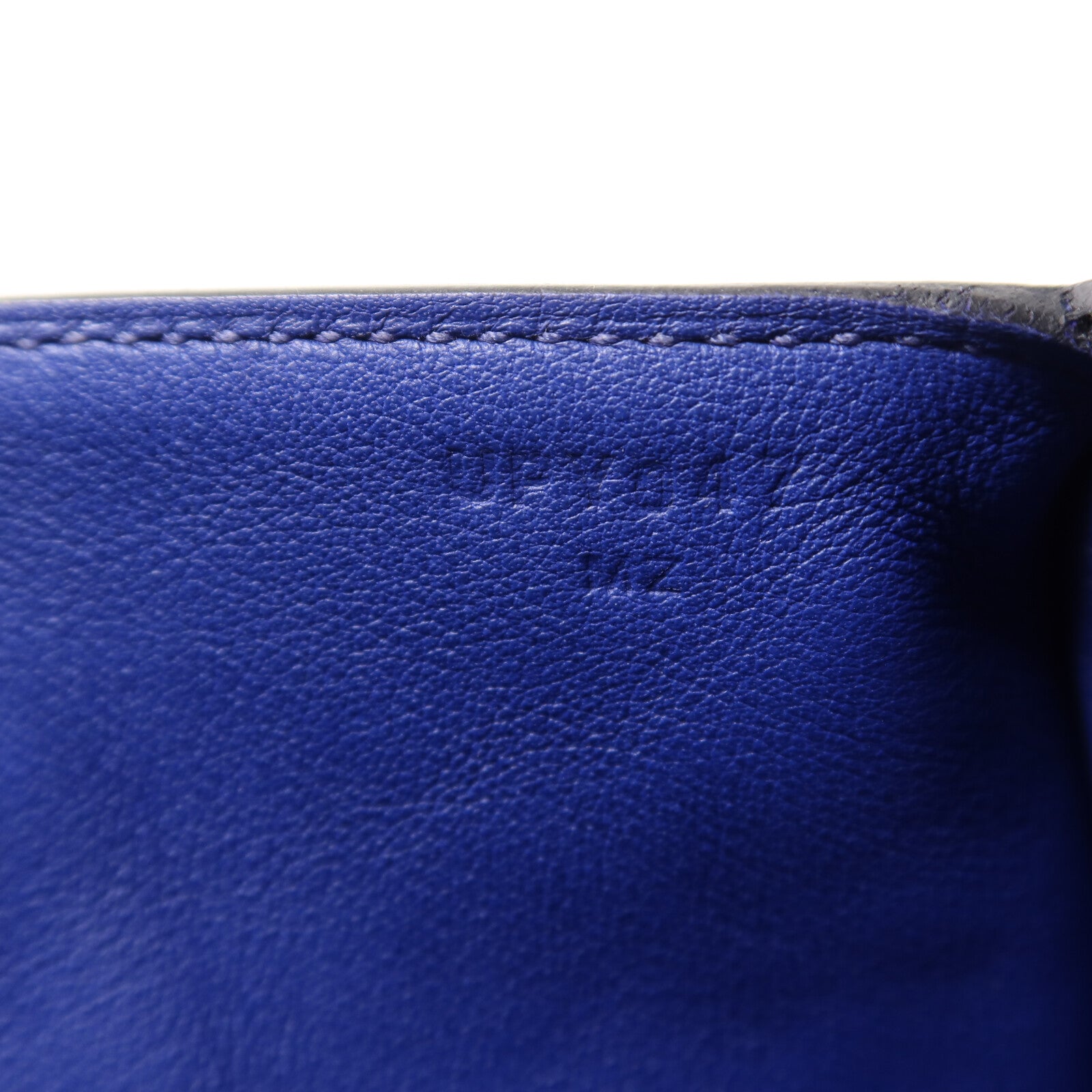 HERMES Clemence皮革Mini Lindy銀扣手挽肩背兩用袋Bleu Electrique