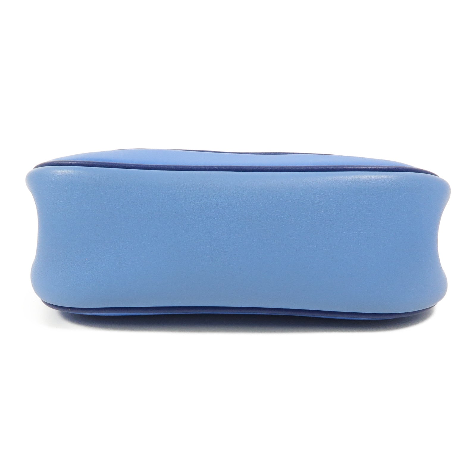 HERMES Swift皮革Berline Mini肩背袋Bleu Saphir
