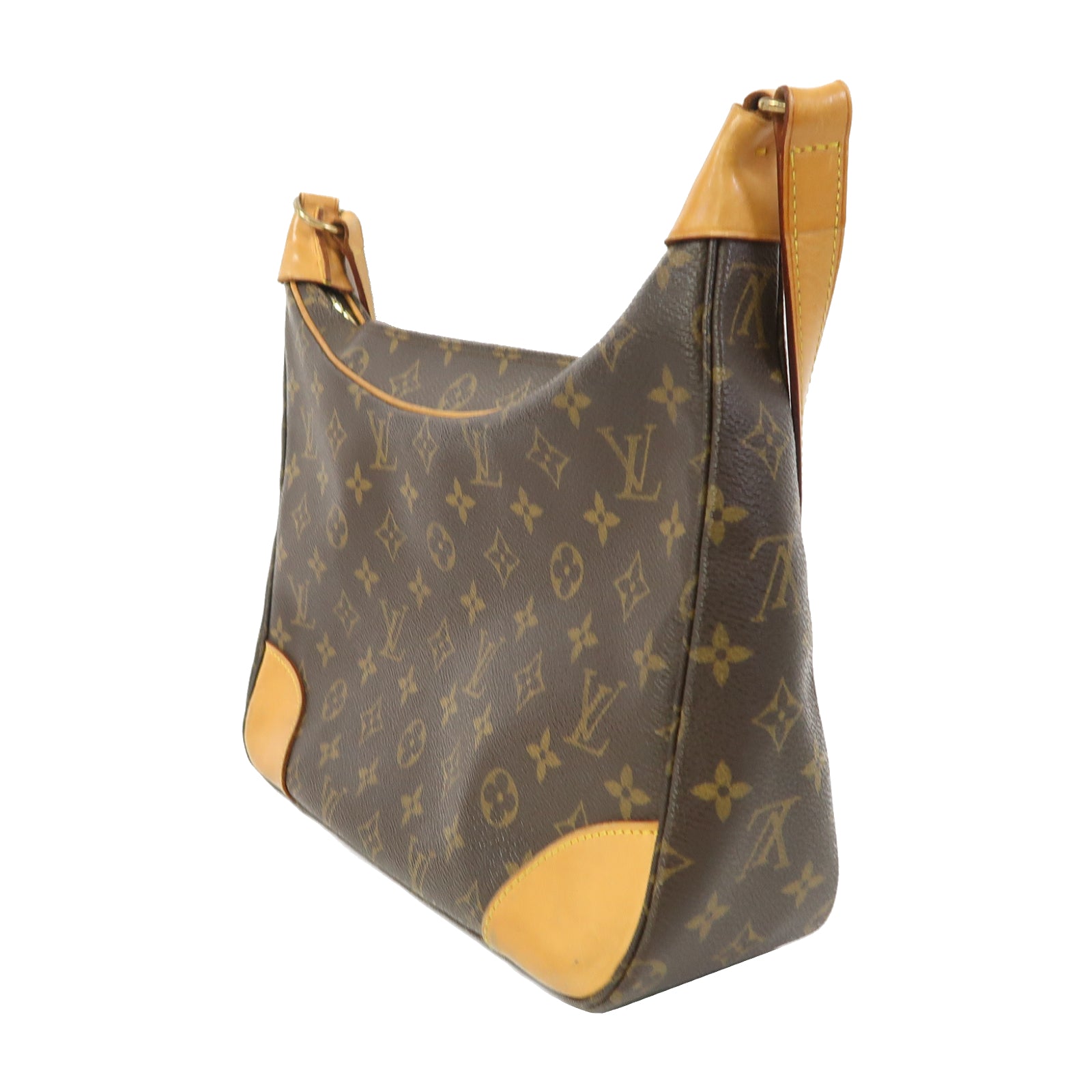 LOUIS VUITTON Monogram Boulogne金扣肩背袋啡色