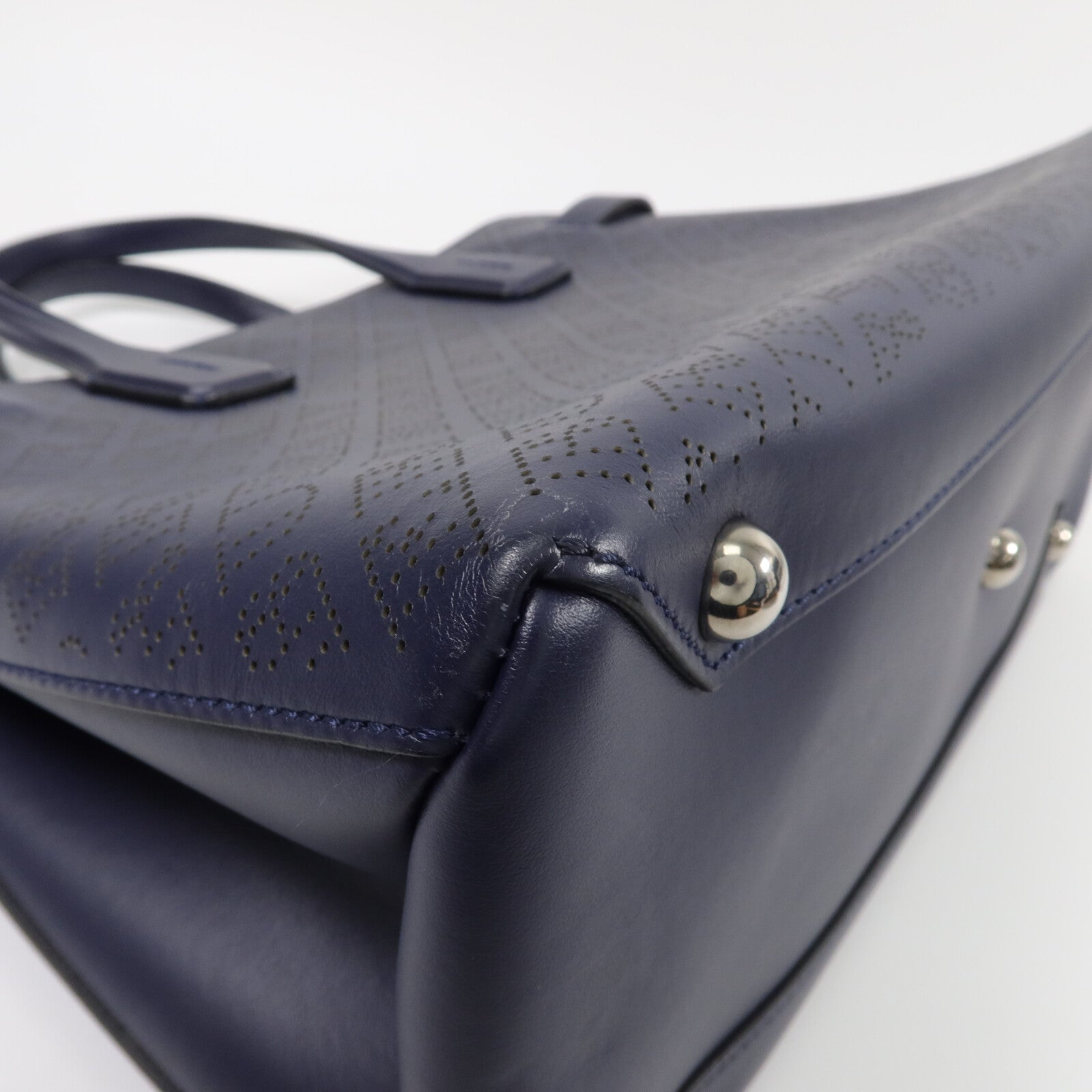 BURBERRY 牛皮皮革Banner Small Perforated Tote手挽肩背兩用袋