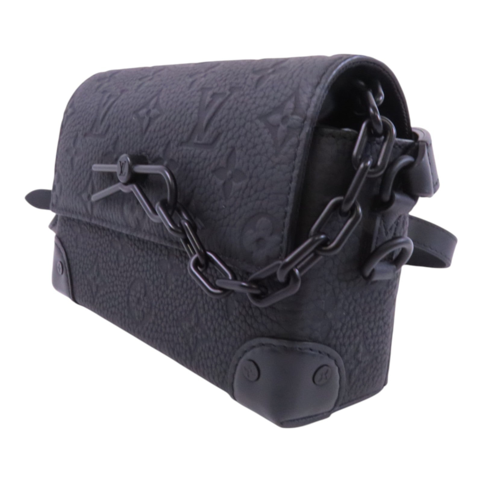 LOUIS VUITTON Monogram Taurillon Steamer肩背袋