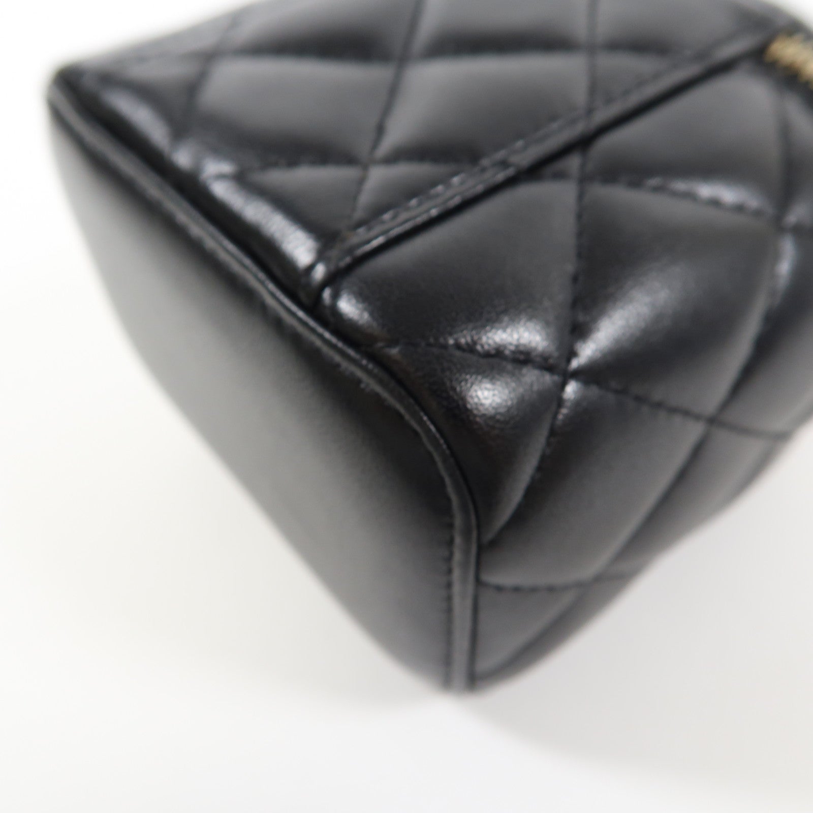 CHANEL 牛皮皮革Shoulder Bag金扣鏈帶手挽肩背兩用袋