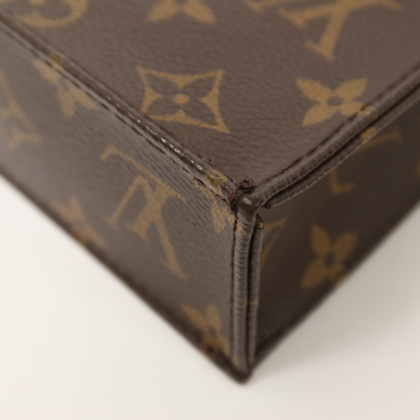 LOUIS VUITTON Monogram Petit Sac Plat手挽肩背兩用袋
